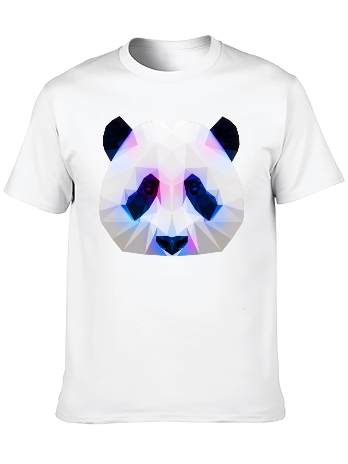 Black Geometric Panda Graphic Tee - Modern Style view 10