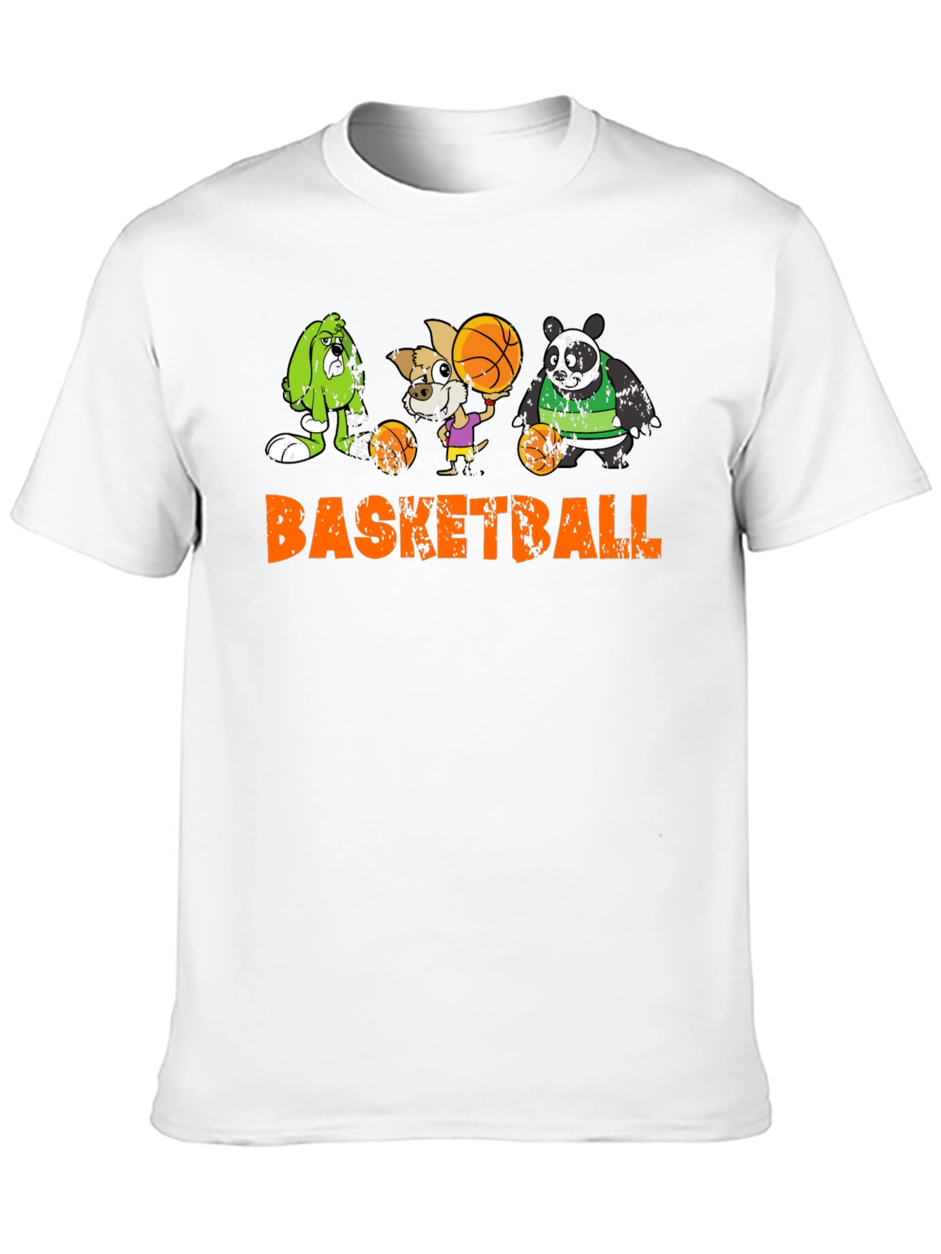 Black Basketball Animals Graphic T-Shirt view 10