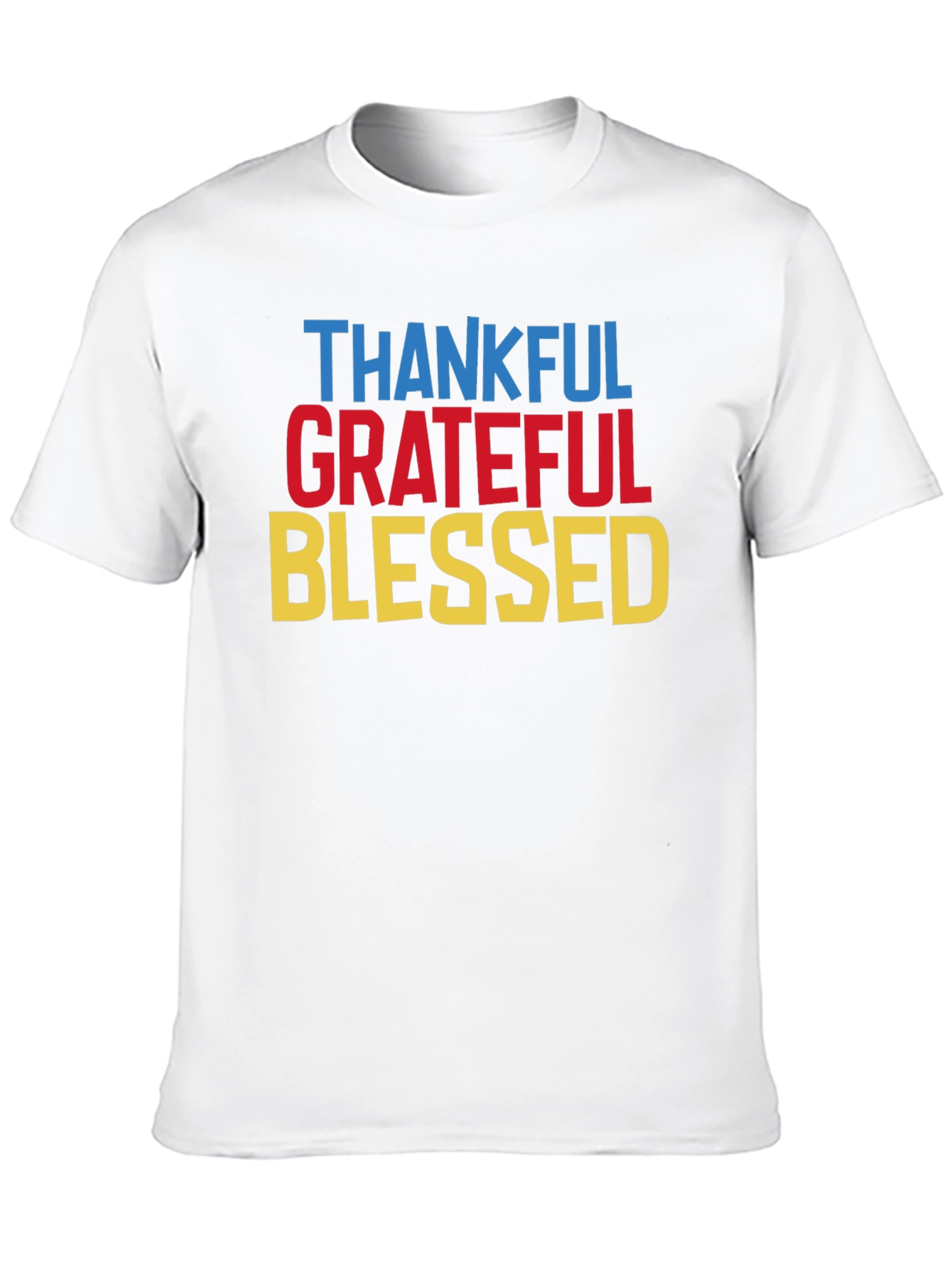 Black Thankful Grateful Blessed T-Shirt view 10