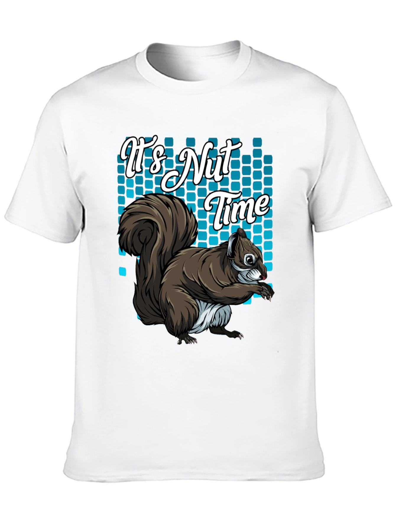 Black It's Nut Time Squirrel Graphic T-Shirt view 10