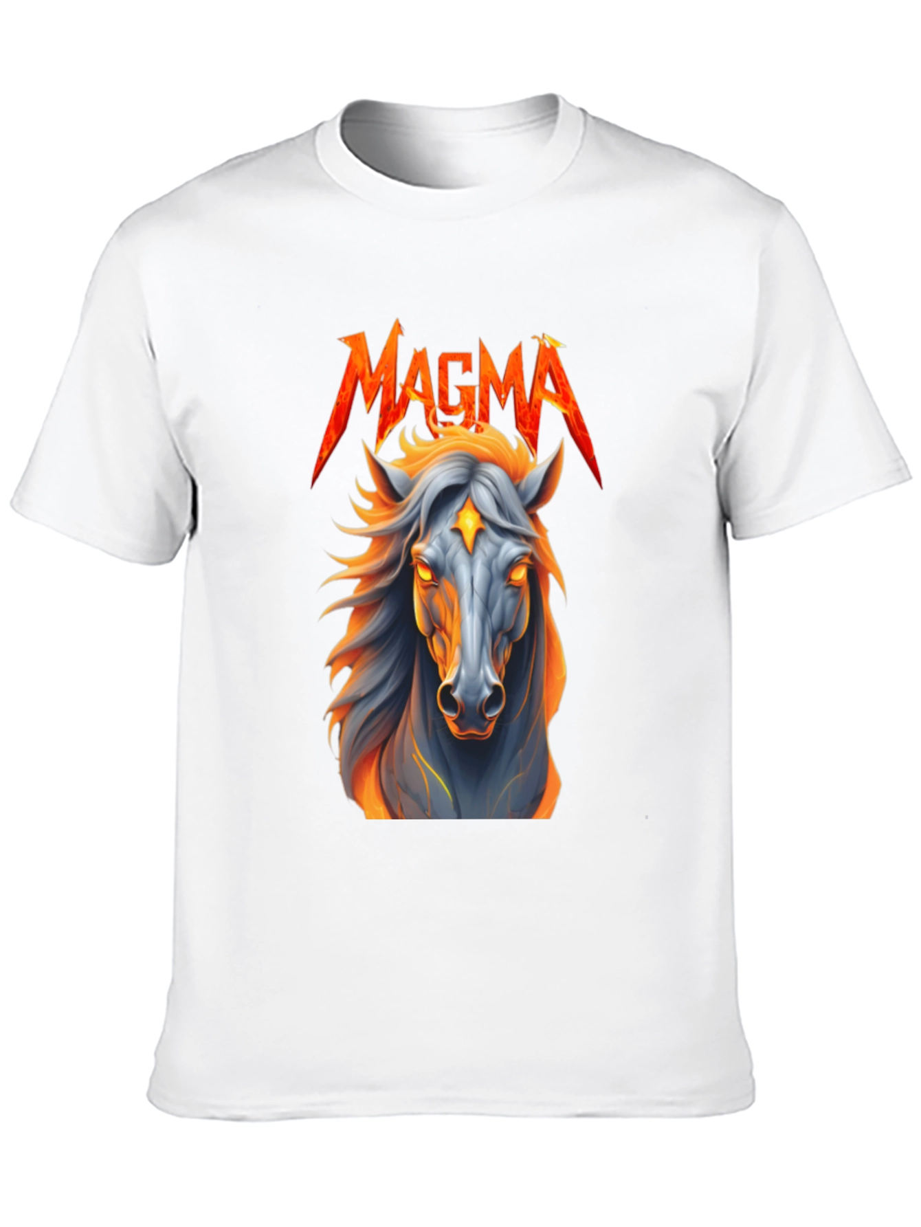 Black Magma Horse Graphic T-Shirt view 10