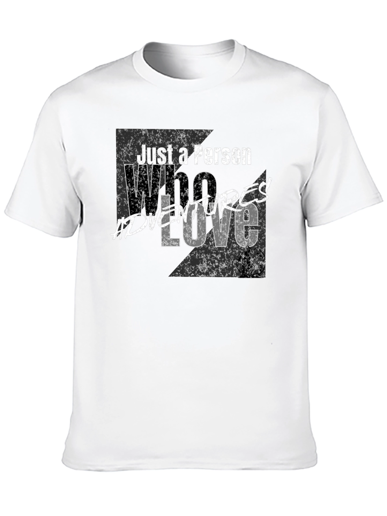 Black Adventure Lover T-Shirt - Just a Person Who Loves Adventures view 10