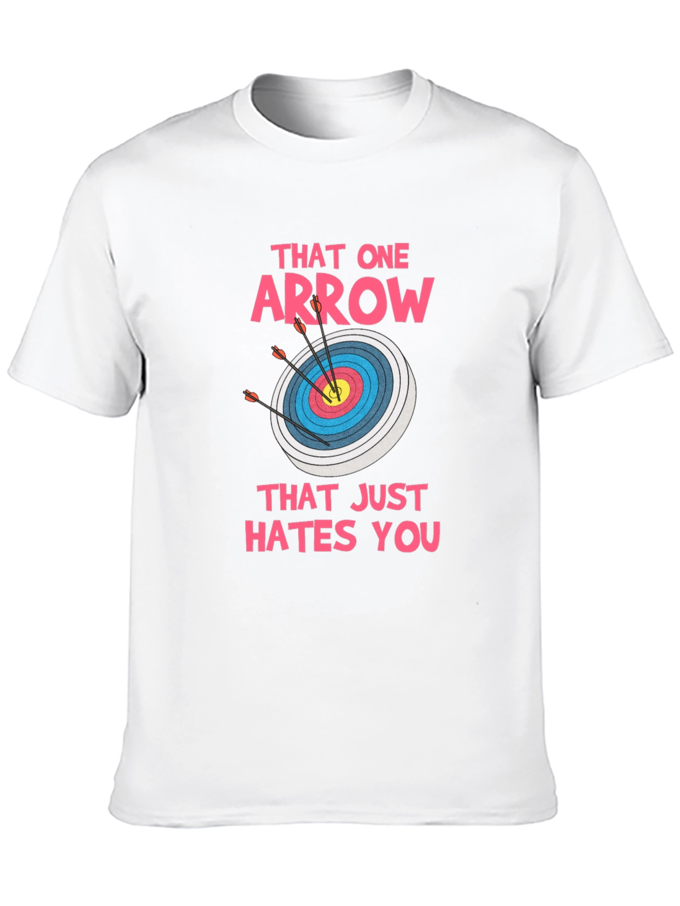 Black Archery Target T-Shirt - Funny Arrow Design view 10