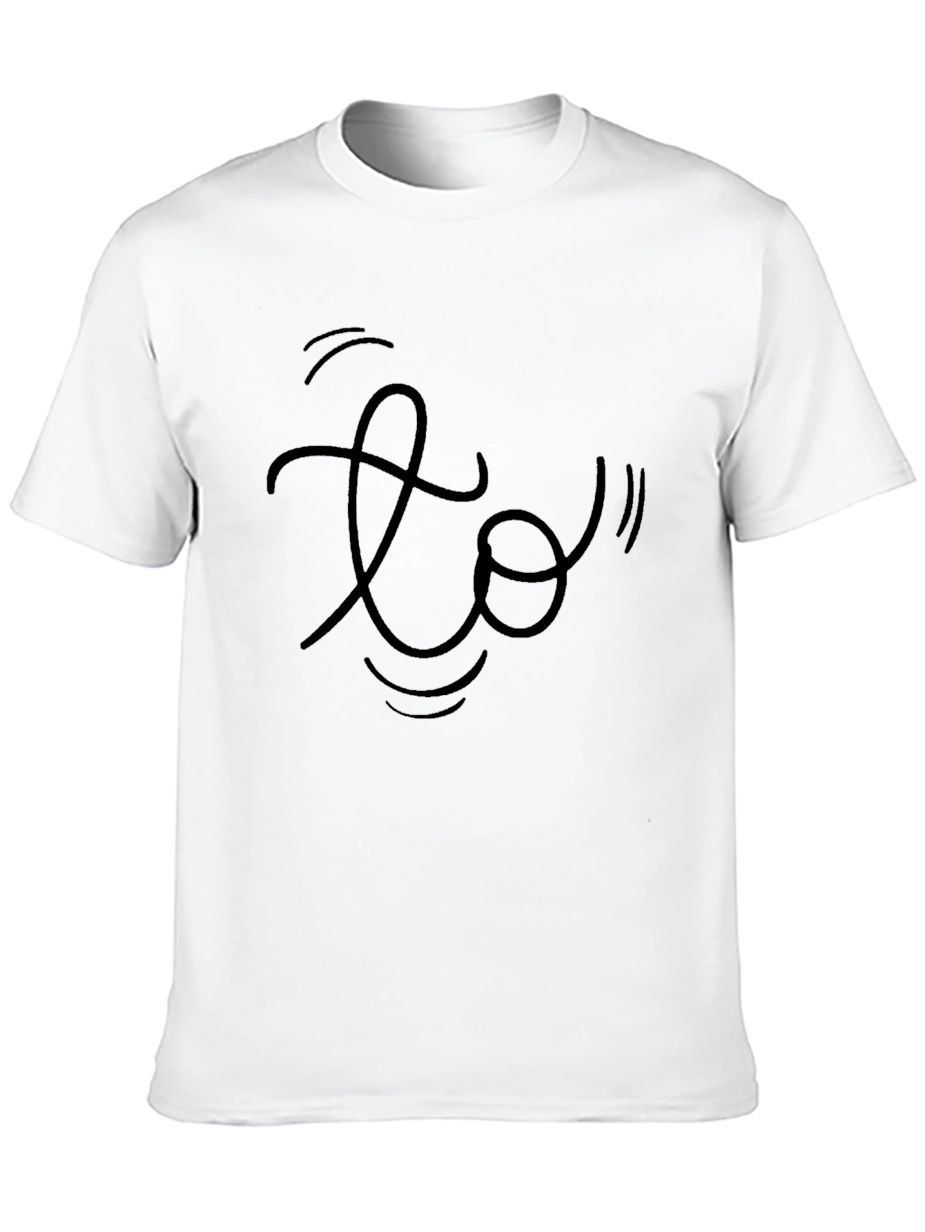 Abstract Graphic Black T-Shirt for Men - 10