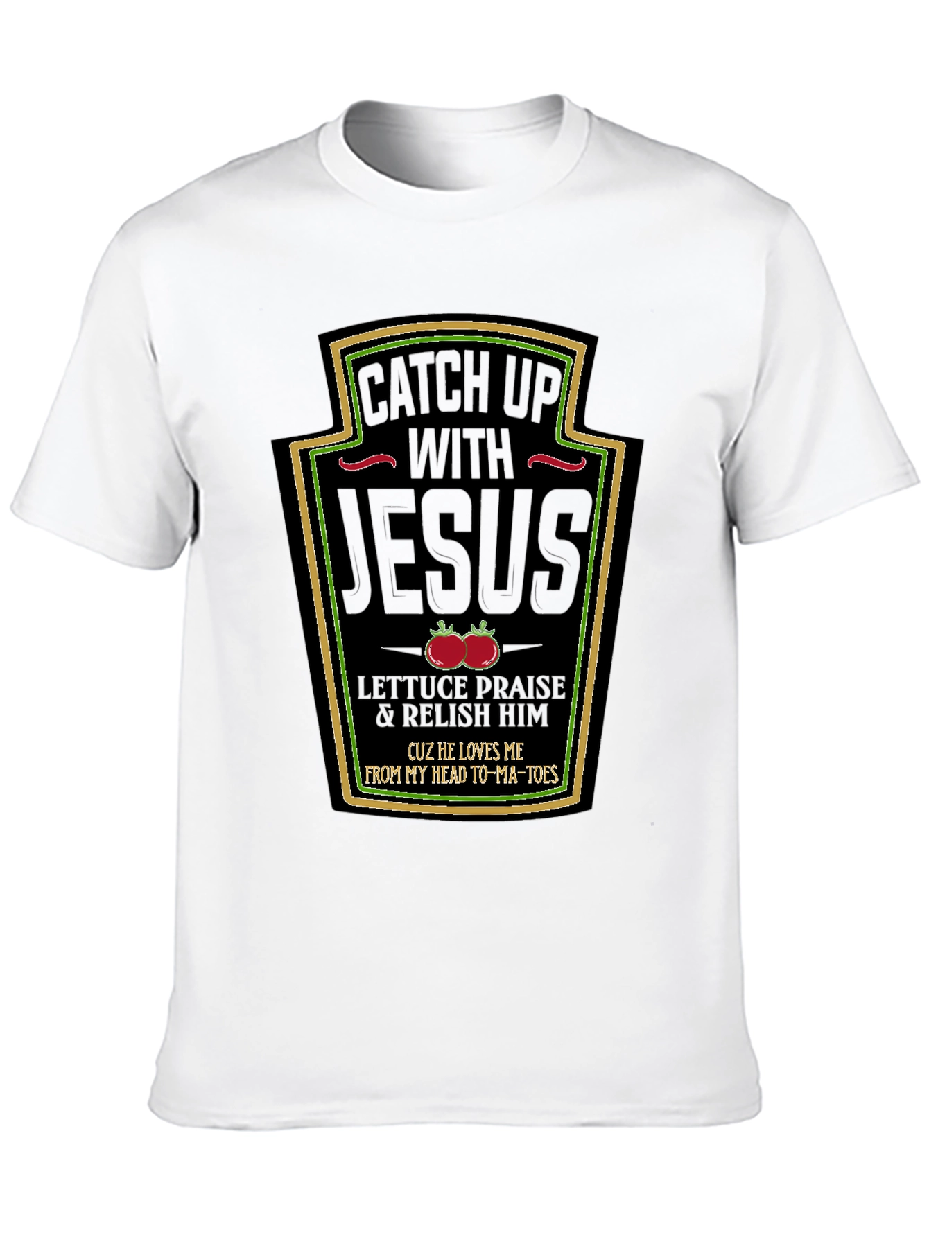 Black Catch Up with Jesus Black T-Shirt view 10