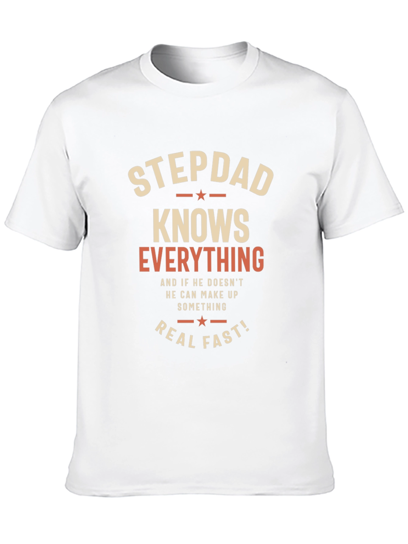 Black Stepdad Knows Everything Graphic Tee view 10
