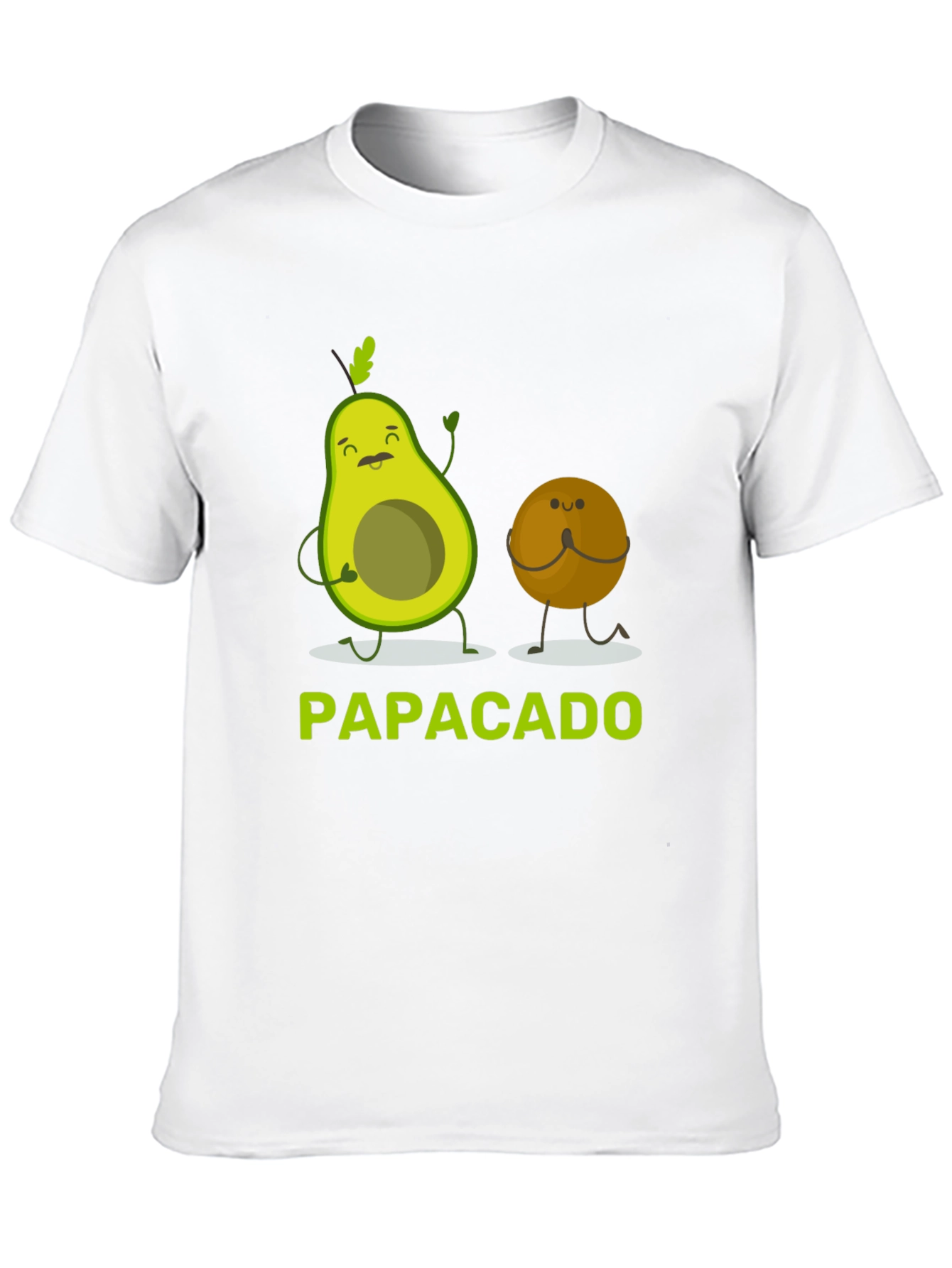 Black Papacado Funny Avocado Dad T-Shirt view 10