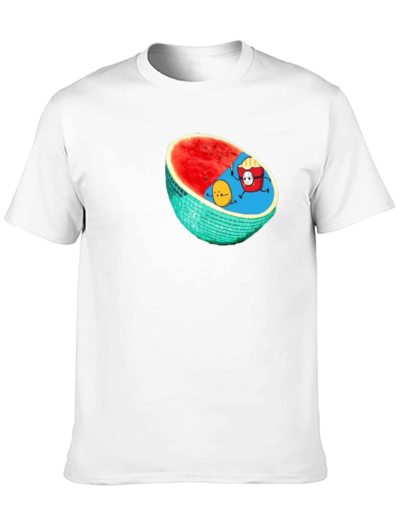 Black Fun Watermelon T-Shirt view 10