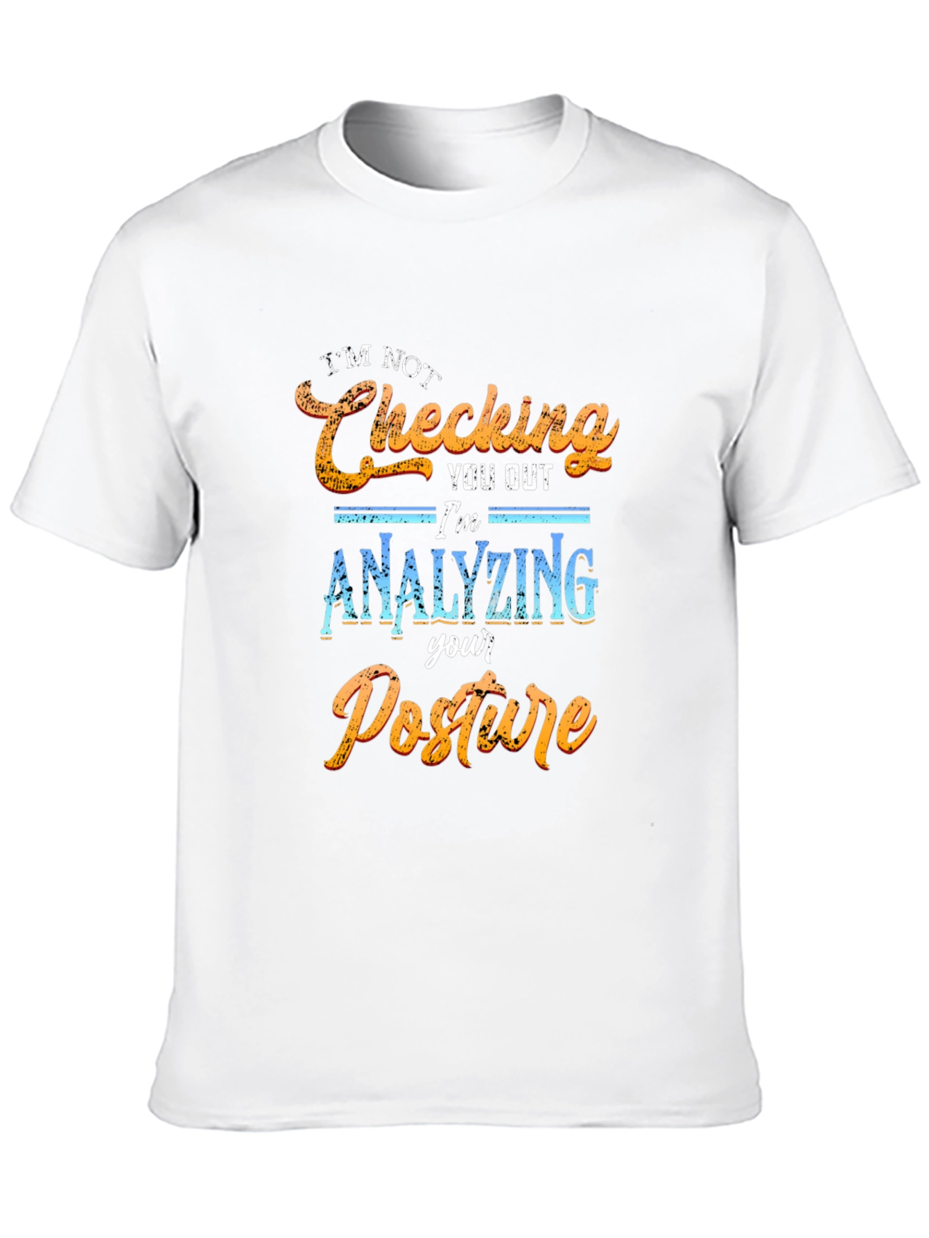 Black Posture Analyst T-Shirt - Funny Check Out Tee view 10