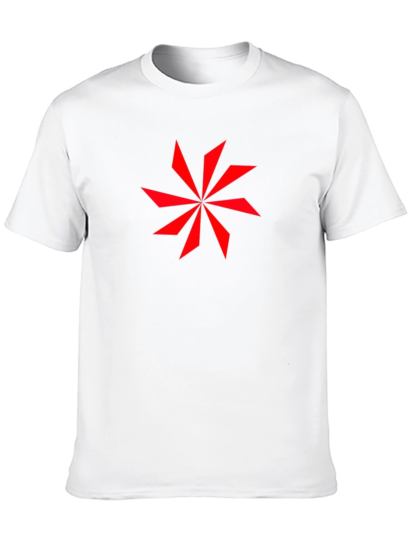 Black Geometric Star Graphic Black T-Shirt view 10