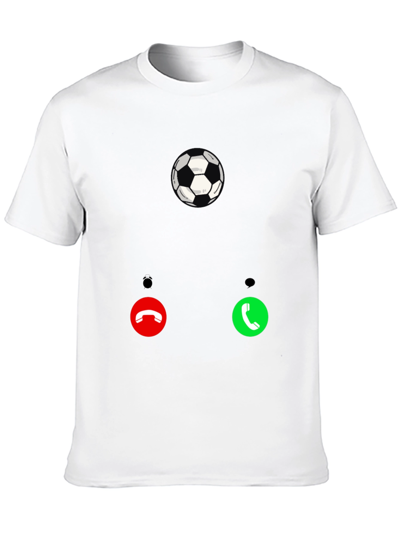 Black Soccer Call T-Shirt - Black Graphic Tee for Sport Fans view 10