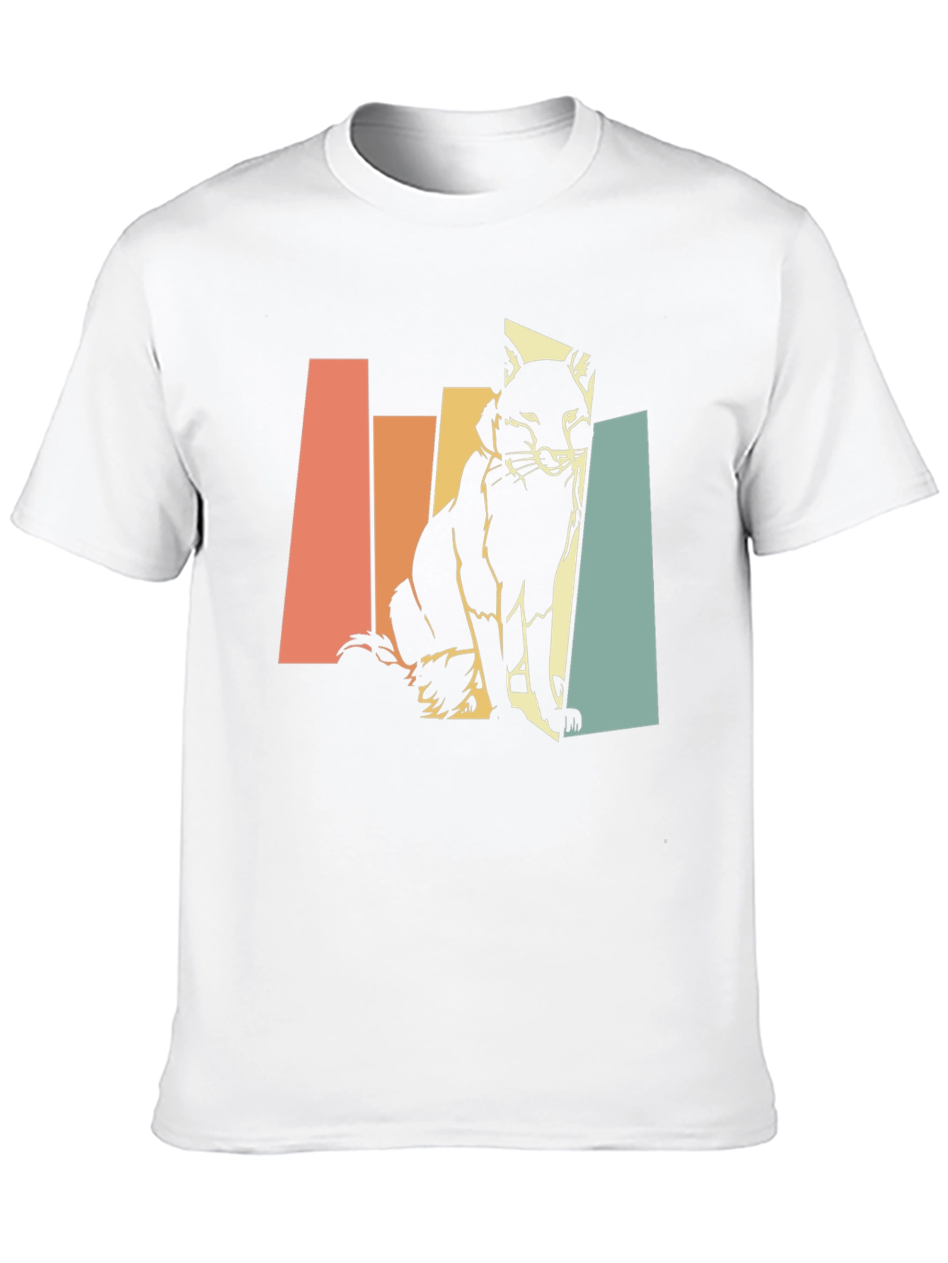 Black Retro Fox Graphic Tee - Unisex Black T-Shirt view 10