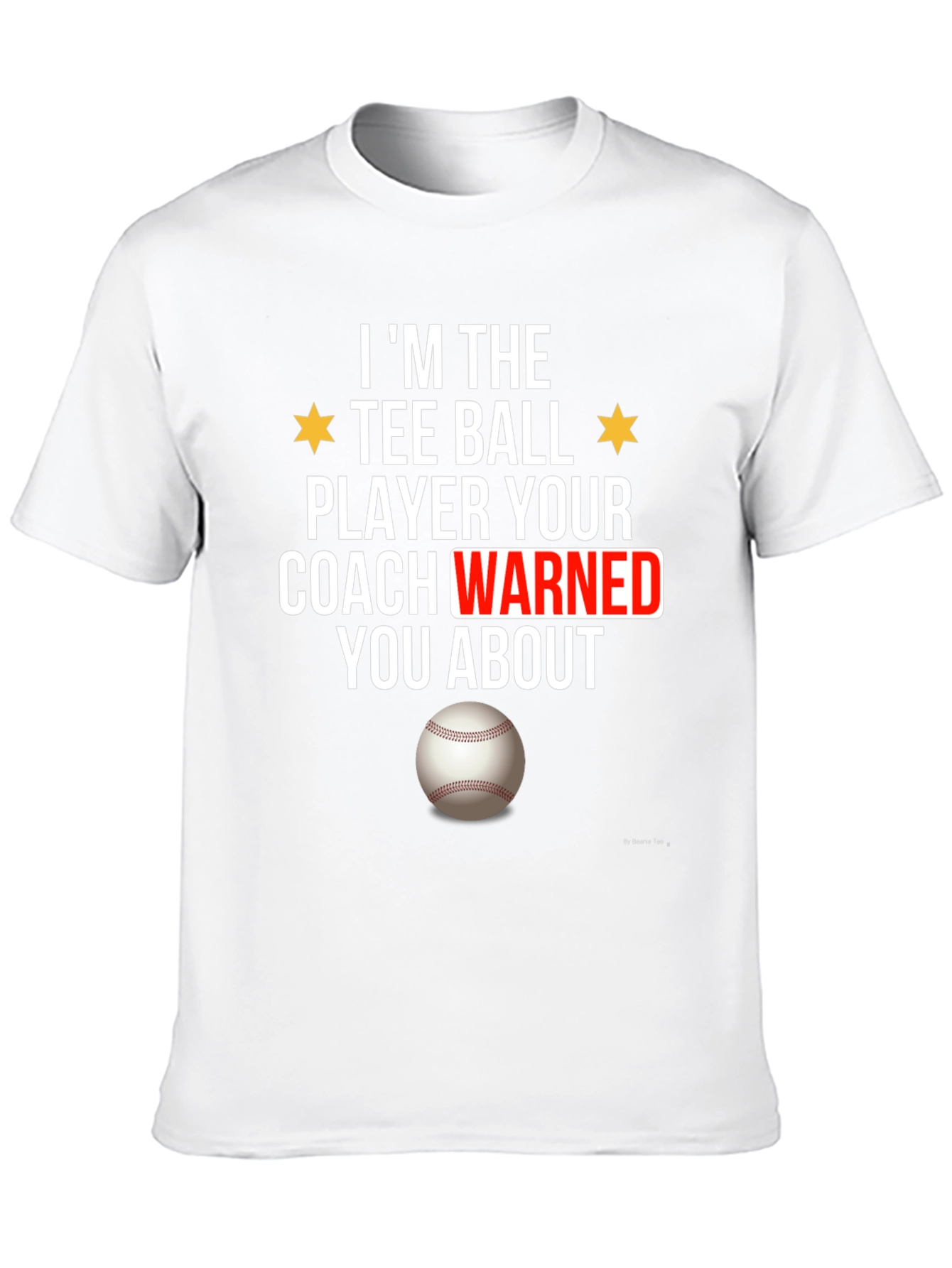 Black Tee Ball Player Funny Graphic T-Shirt view 10