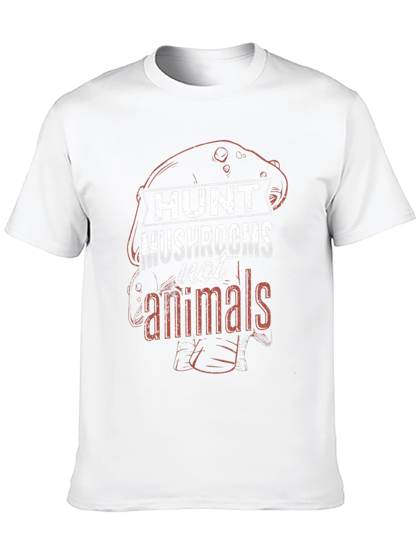 Black Hunt Mushrooms Not Animals Graphic Tee view 10