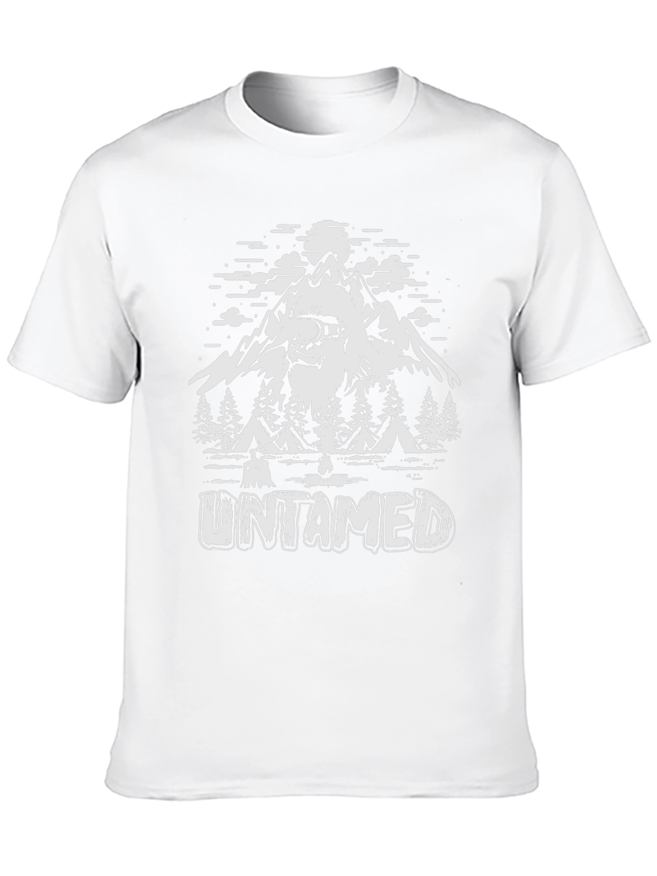Black Untamed Bigfoot Mountain Graphic Tee view 10