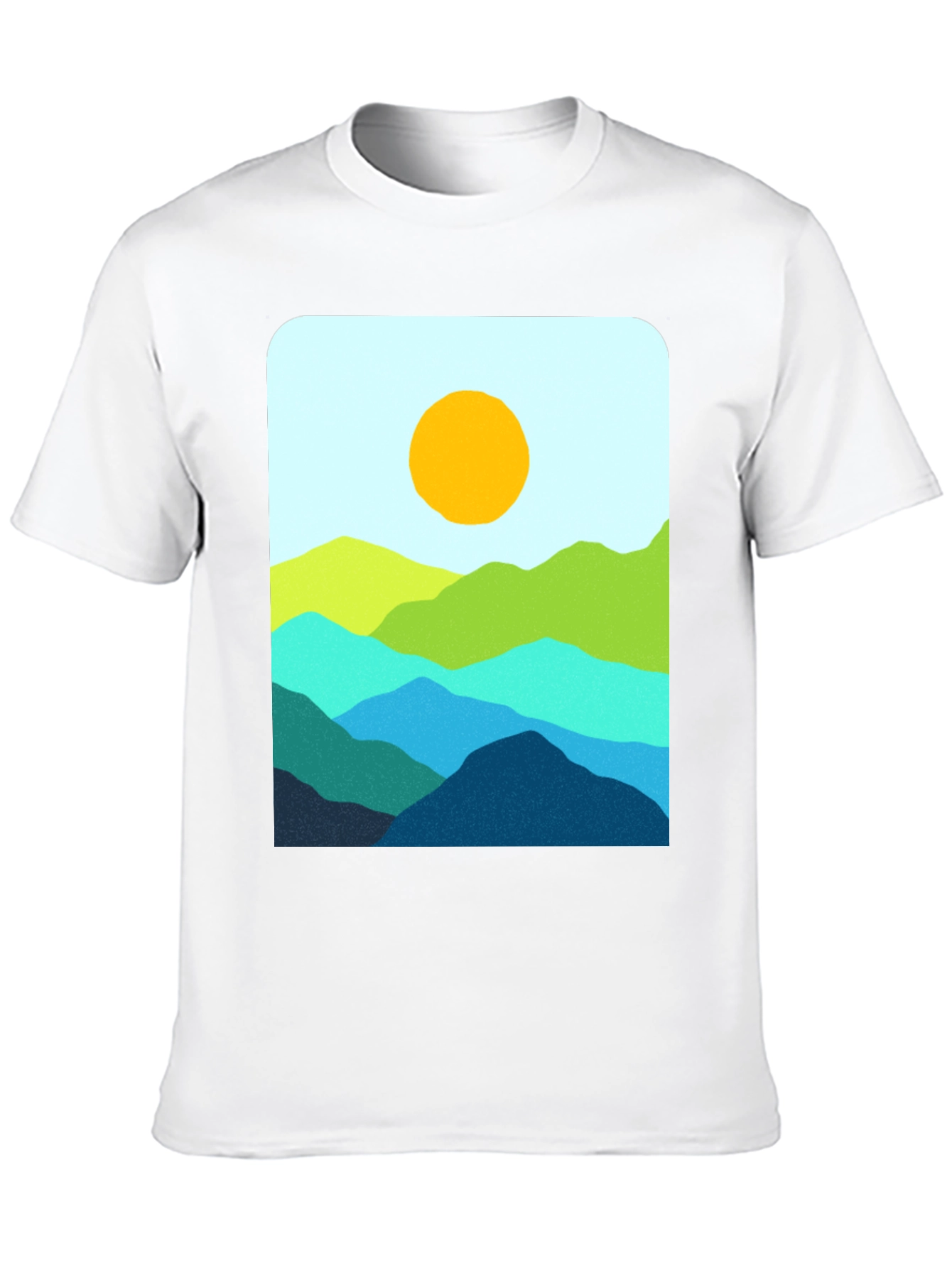 Black Mountainscape Graphic T-Shirt - Stylish Nature Design view 10