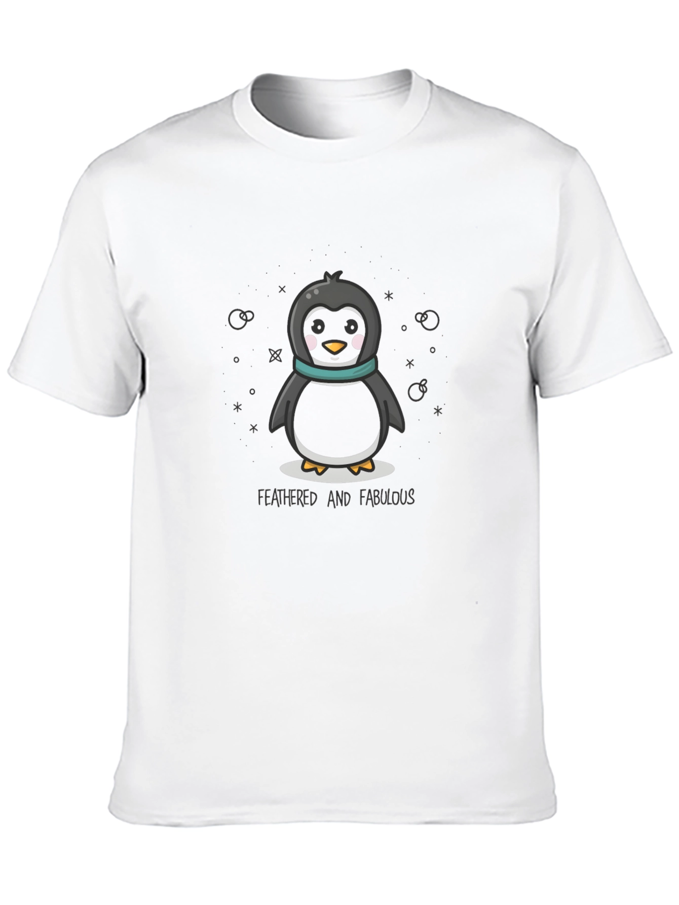 Black Cute Penguin Graphic Tee view 10