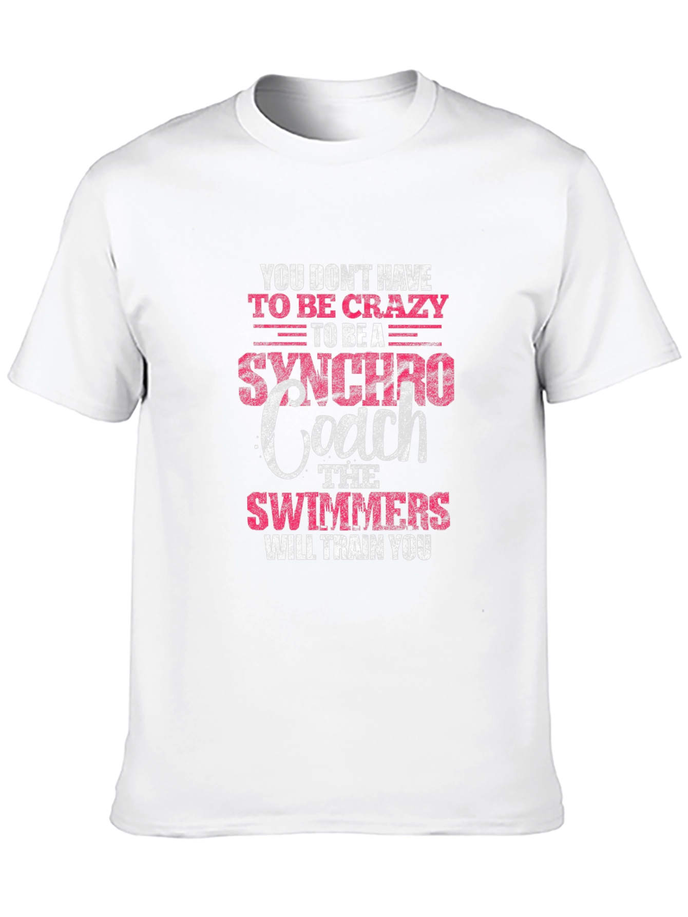 Black Synchronized Swimming Coach T-Shirt view 10