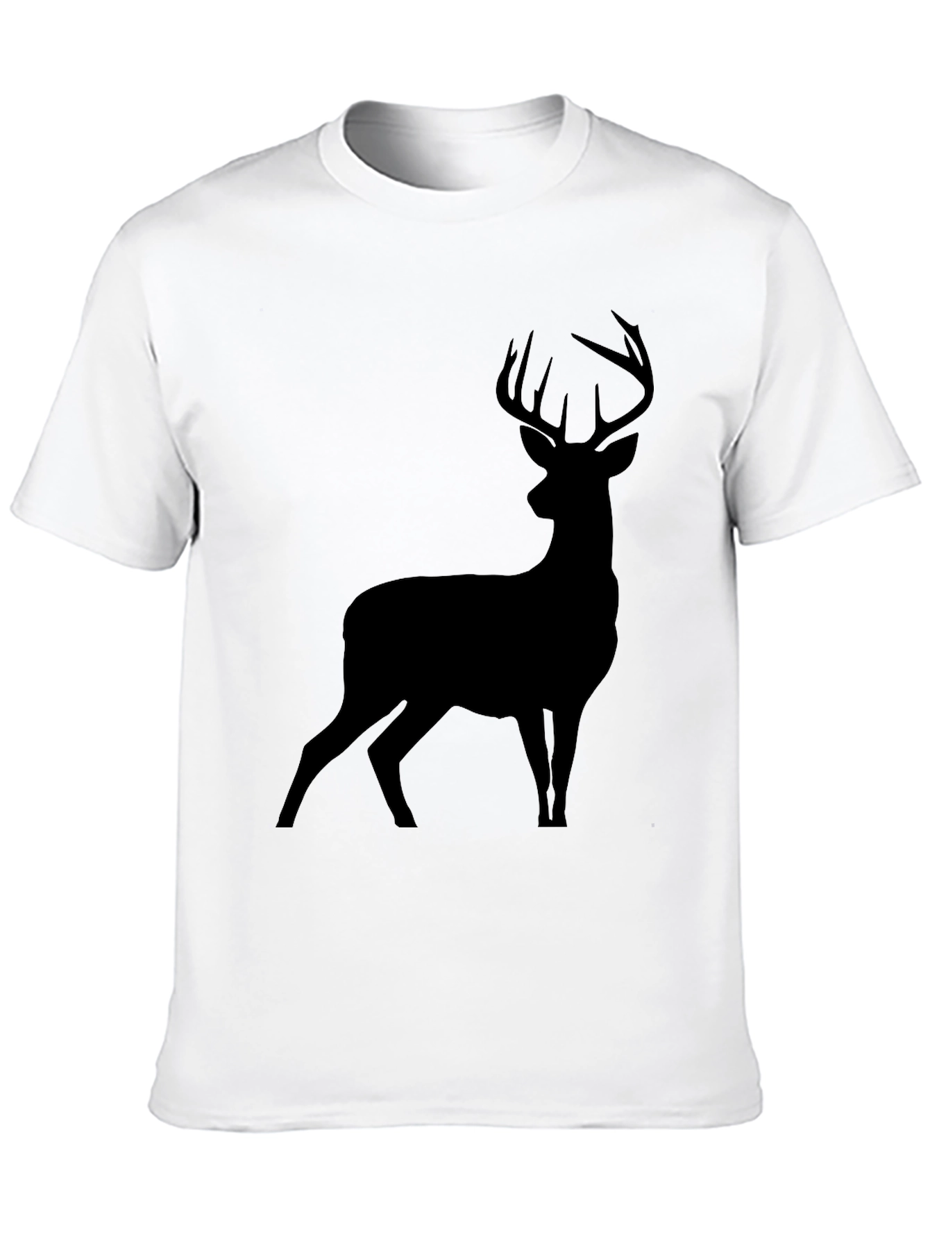 Black Black Deer Silhouette Graphic T-Shirt view 10