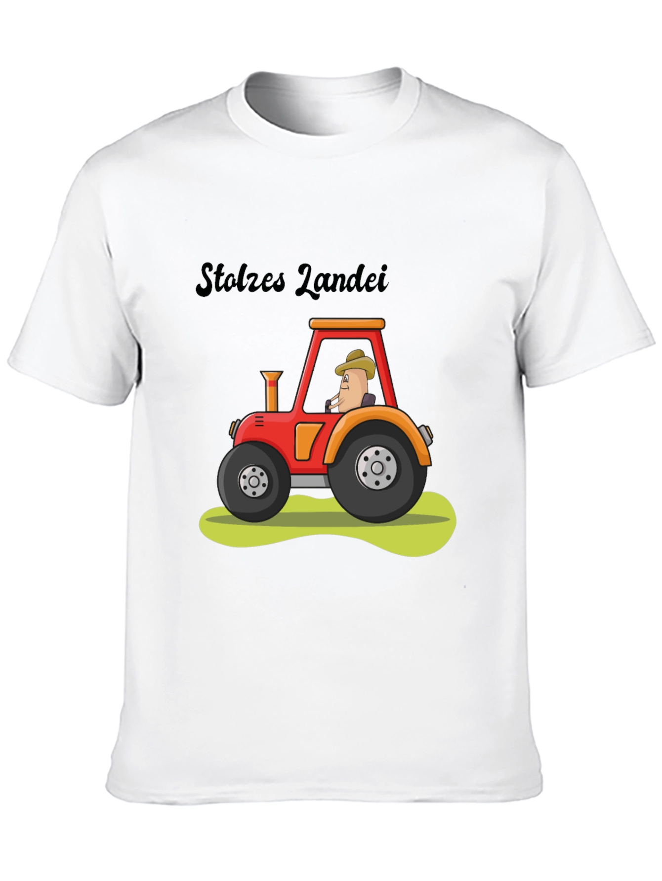 Black Stolzes Landei Tractor Graphic Tee view 10
