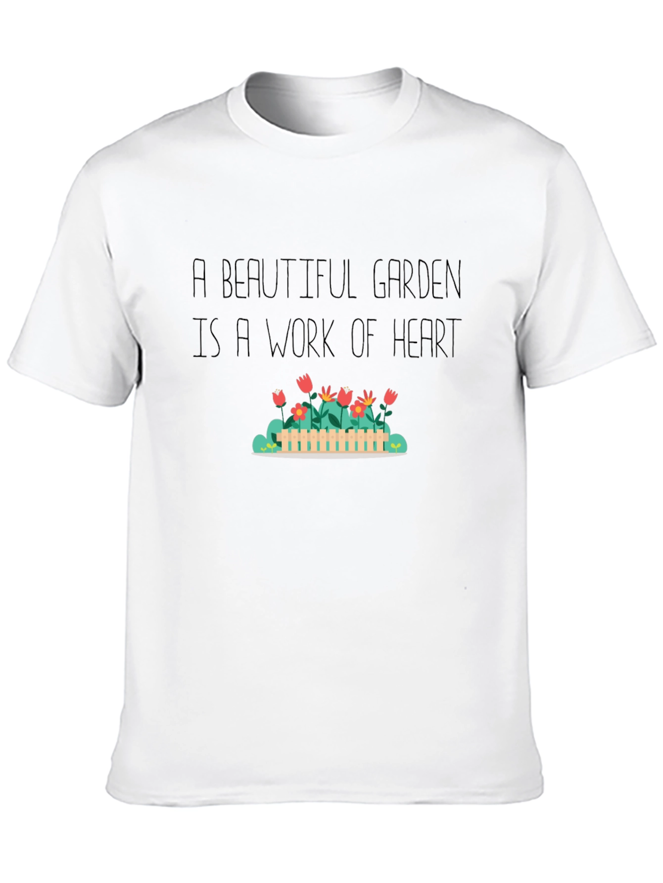 Black Garden Heart T-Shirt - Black view 10