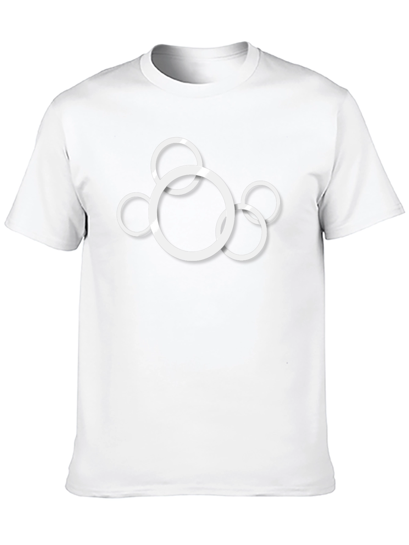 Modern Circle Graphic Black T-Shirt - 10