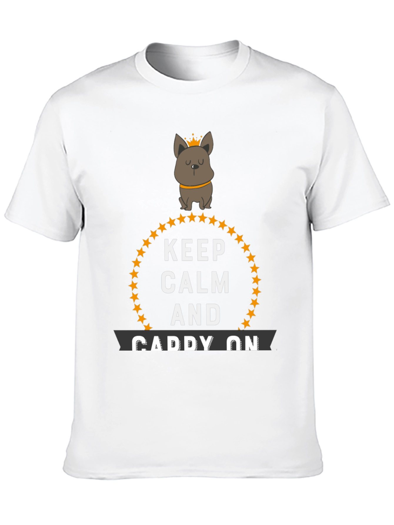 Black Keep Calm and Caddy On Novelty T-Shirt view 10