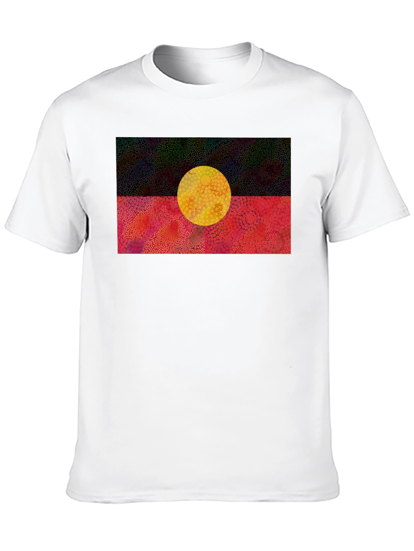 Black Aboriginal Flag Graphic T-Shirt view 10