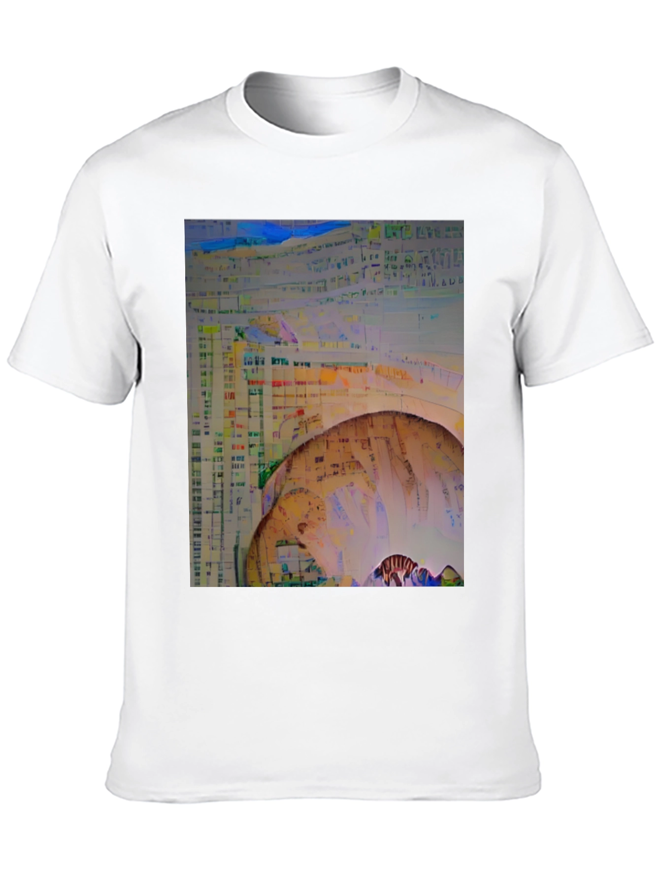 Black Abstract Art Black T-Shirt view 10