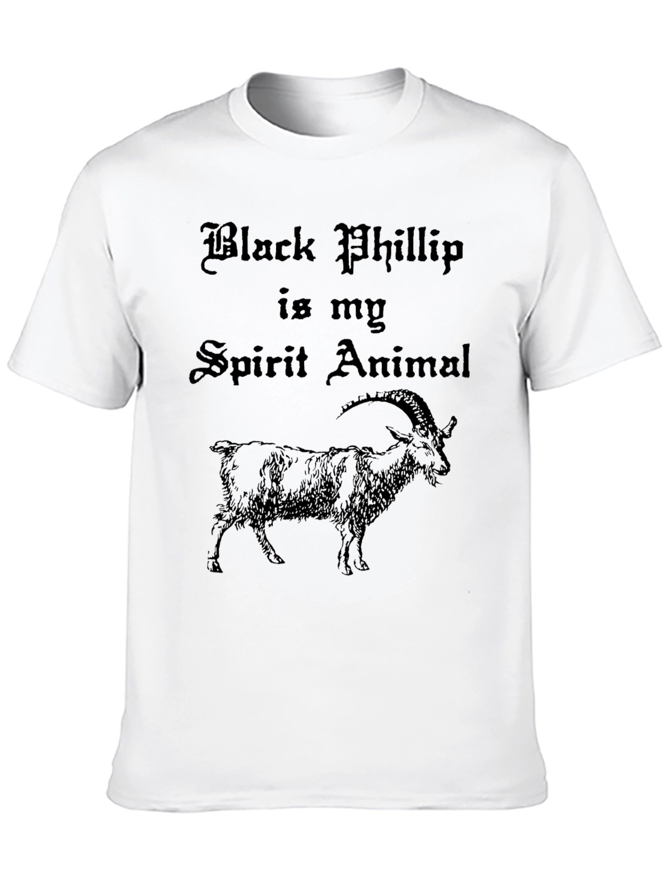 Black Black Phillip Spirit Animal Graphic T-Shirt view 10