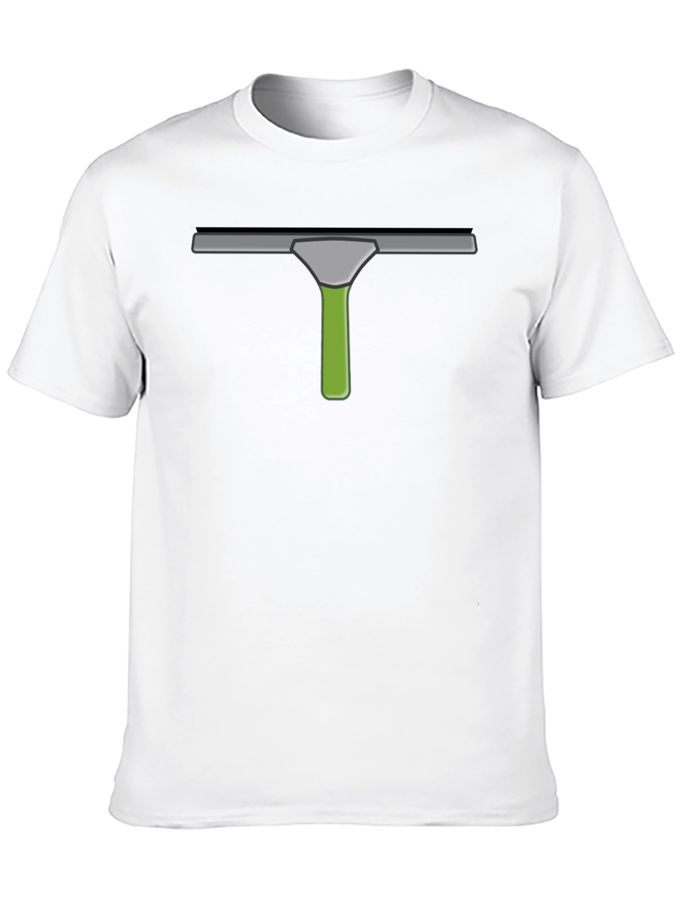 Black Squeegee Graphic Tee - Window Cleaner Humor T-Shirt view 10