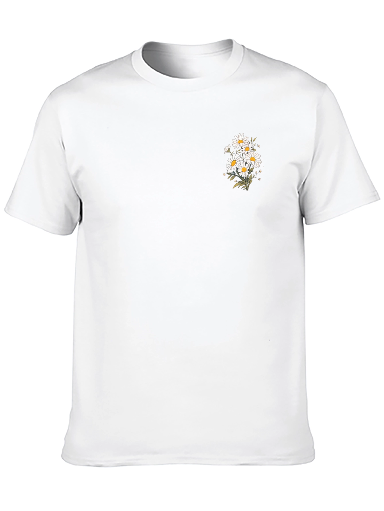 Black Black T-Shirt with Daisy Graphic view 10