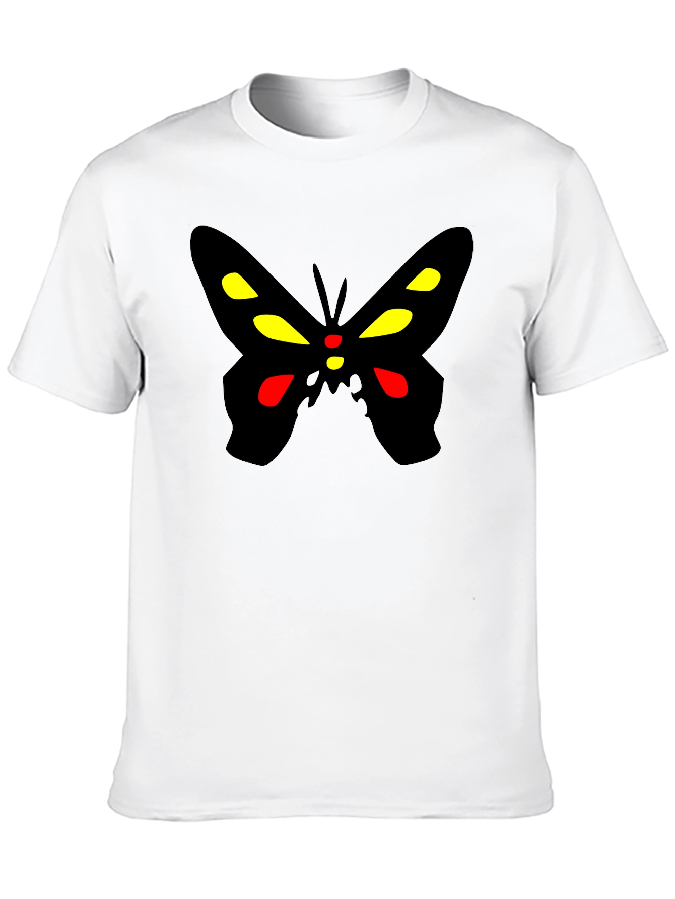 Black Butterfly Graphic Black T-Shirt view 10