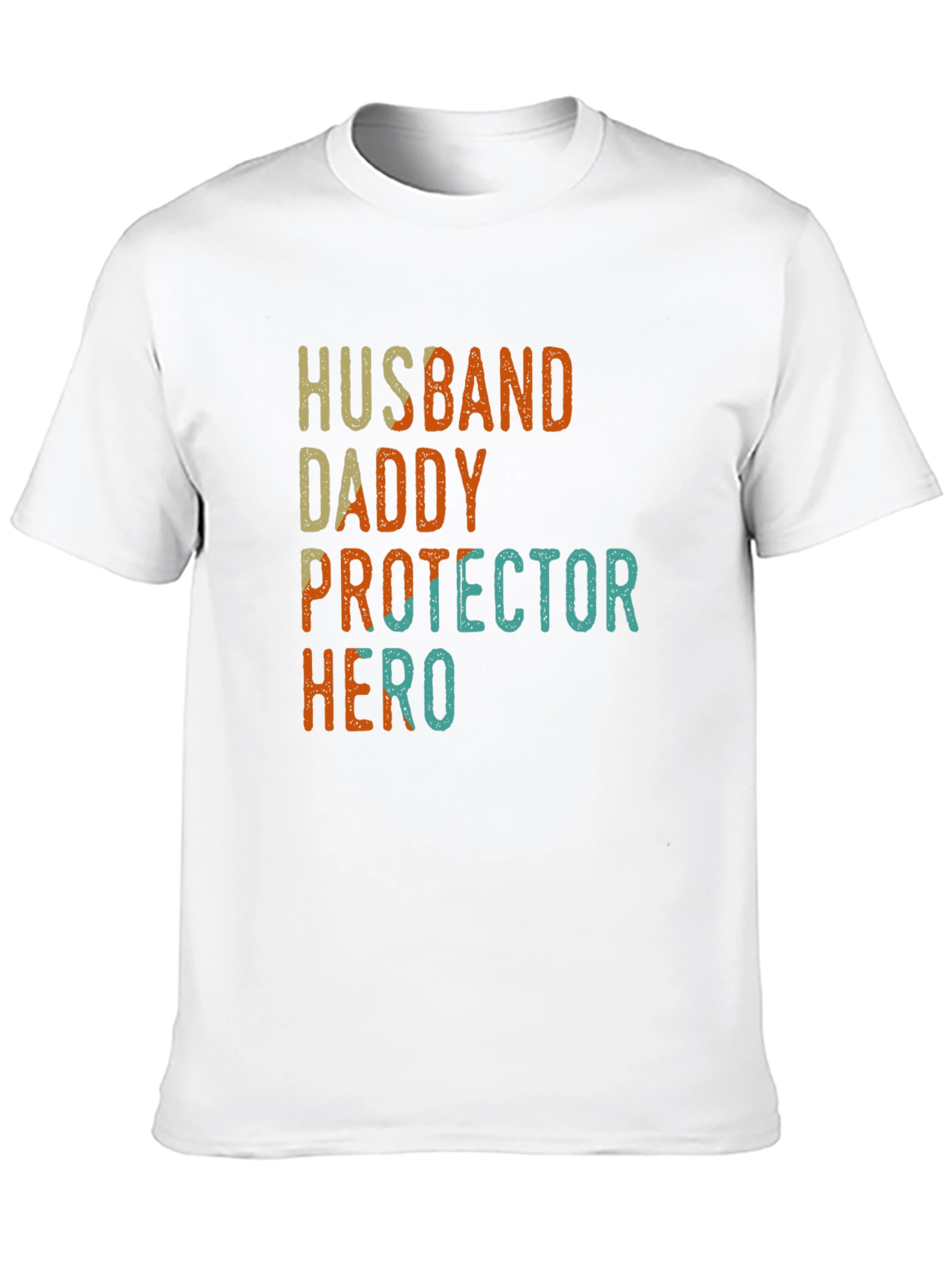 Black Husband Daddy Protector Hero Graphic T-Shirt view 10