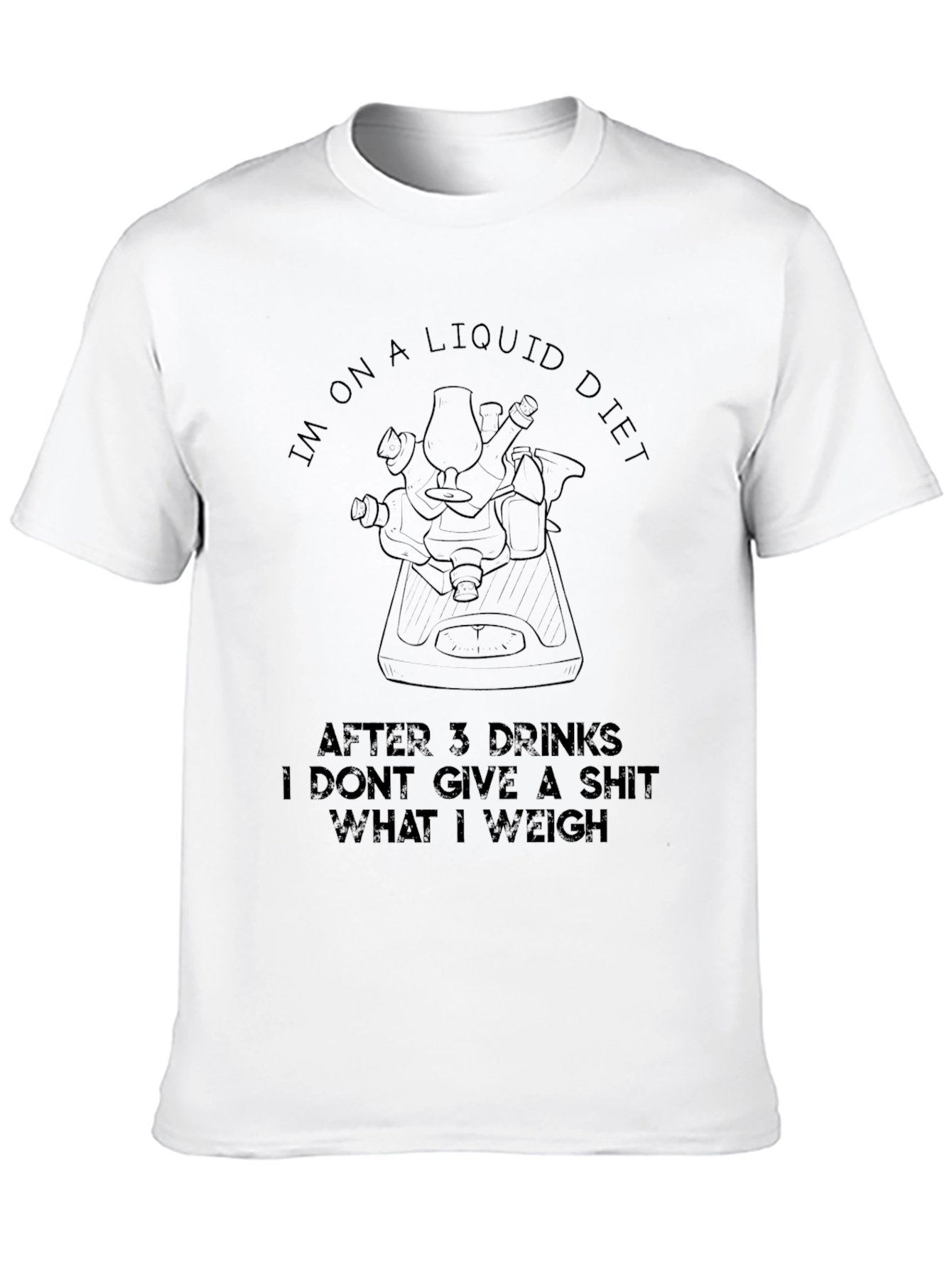 Black Liquid Diet T-Shirt - Funny Drinking Shirt view 10