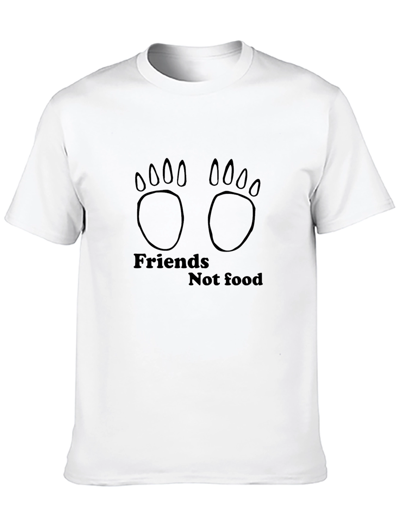 Black Friends Not Food T-Shirt, Vegan Tee view 10