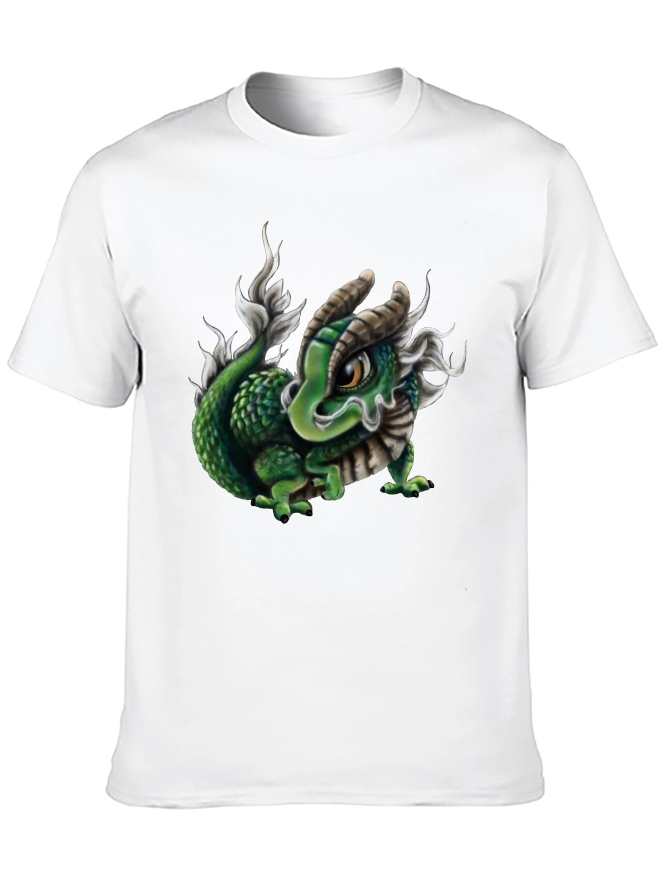 Black Dragon Graphic Tee - Black Cotton Blend view 10