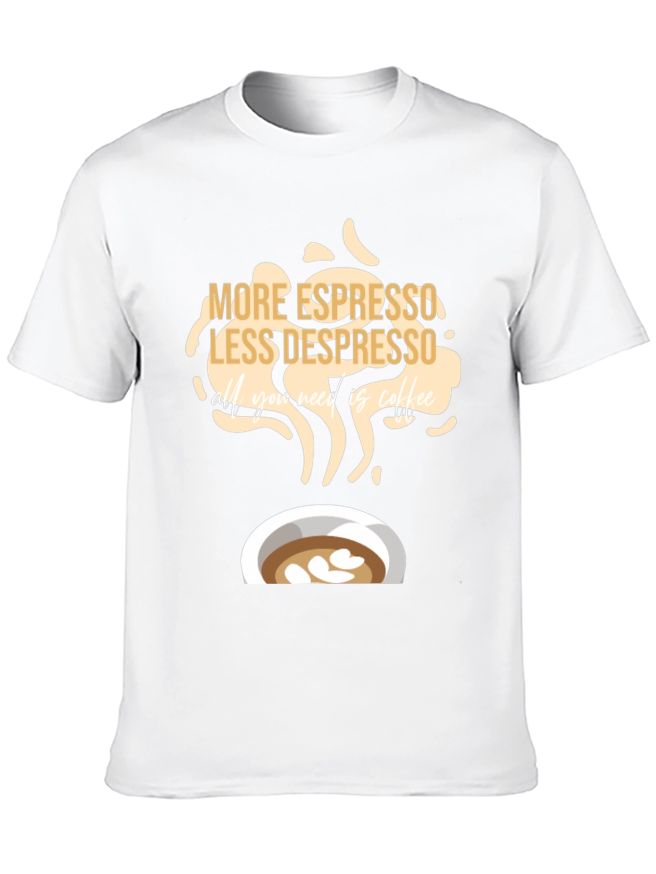 Black Espresso Depresso Coffee T-Shirt - Black view 10