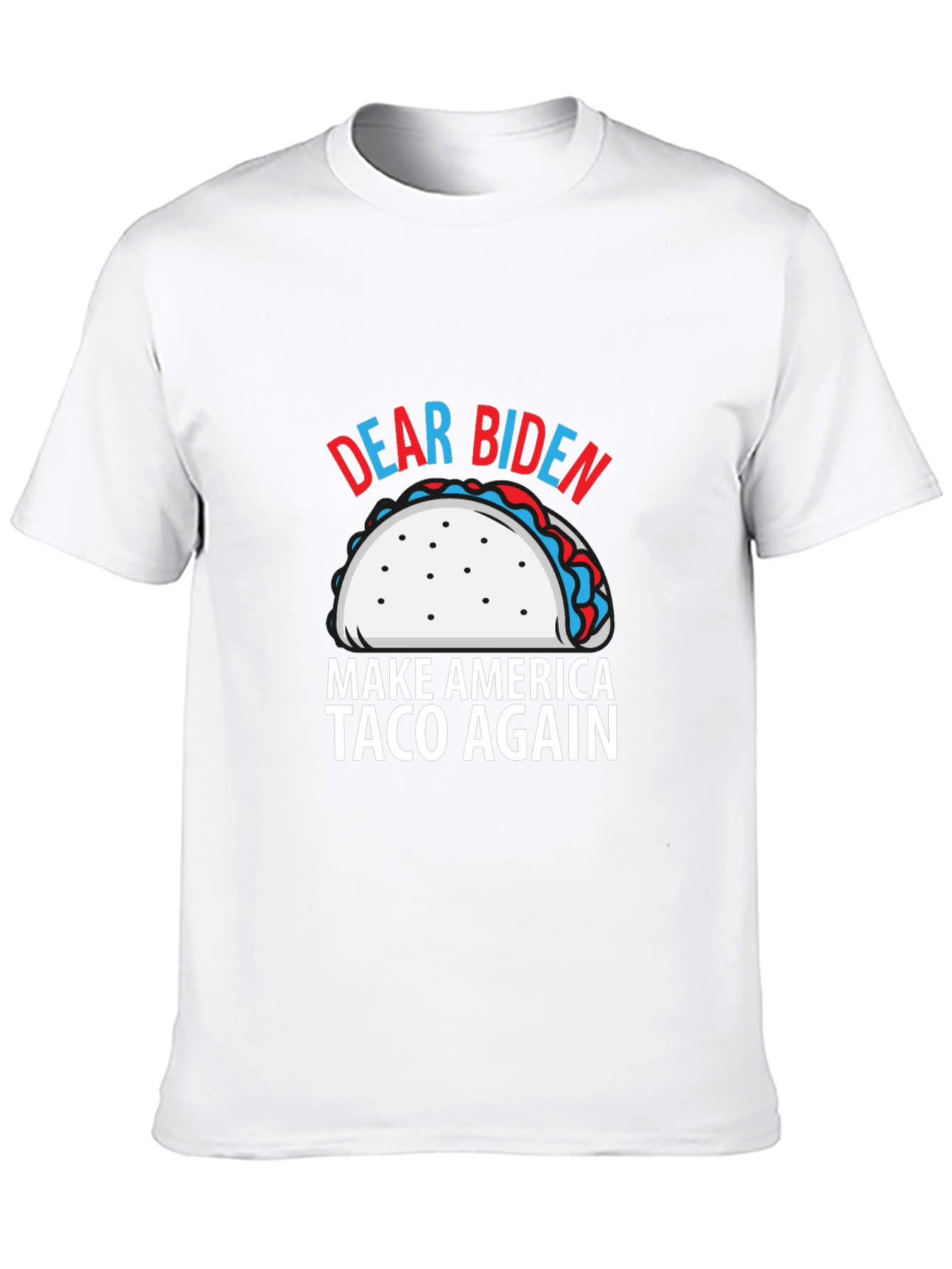 Black Dear Biden Make America Taco Again T-Shirt view 10