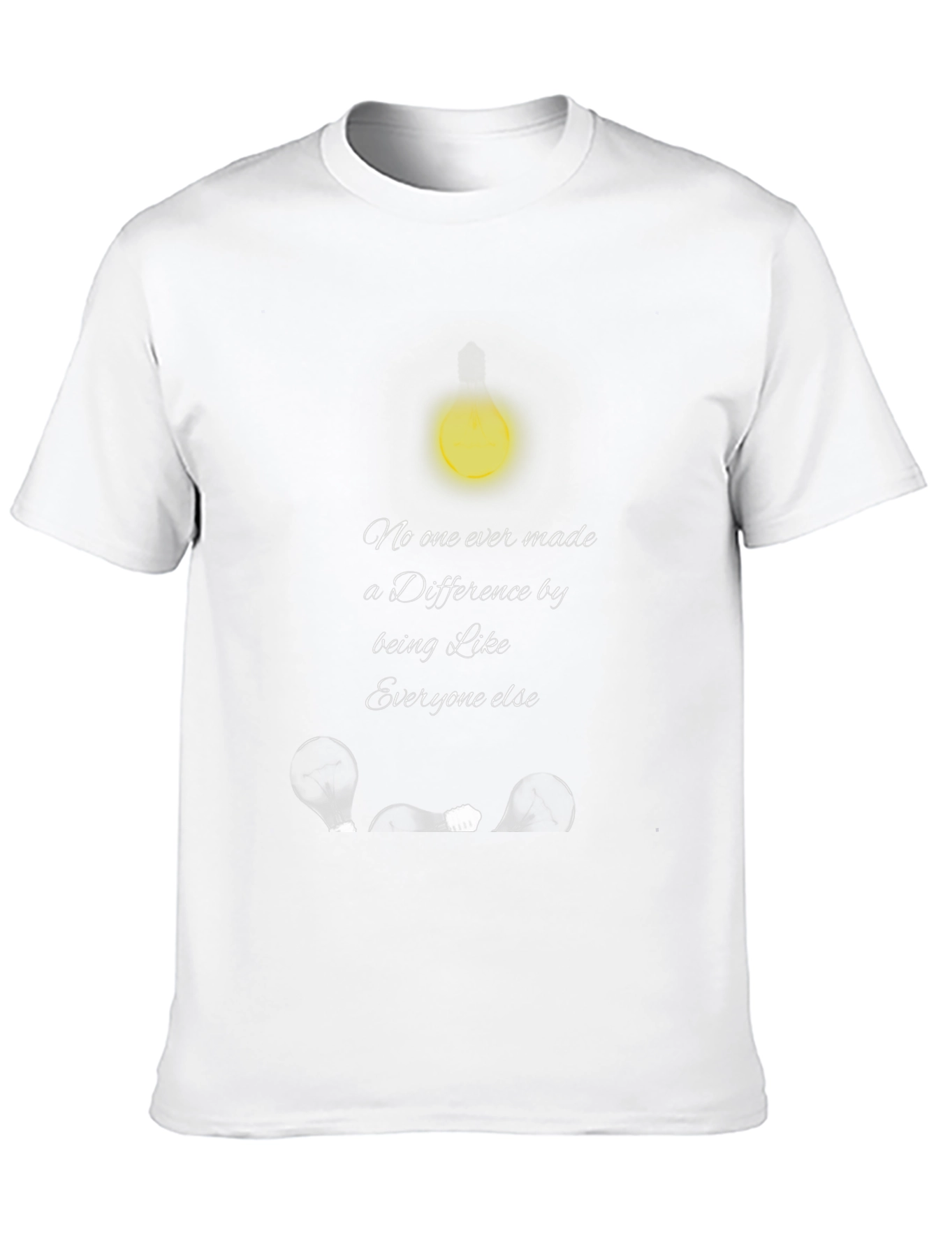 Black Inspirational T-Shirt: Be the Light, Be Different view 10