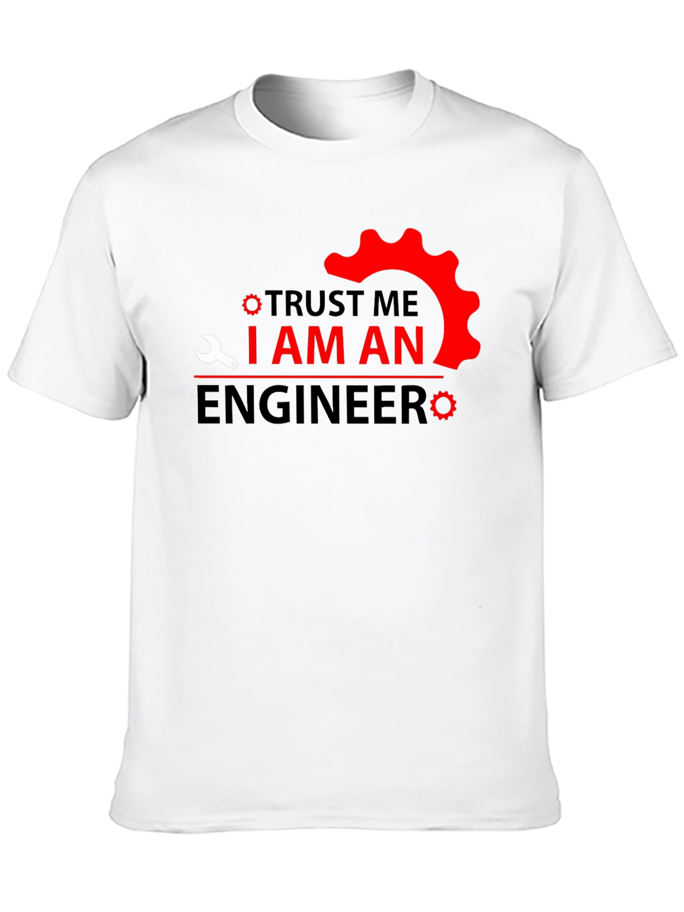 Black Trust Me I am An Engineer T-Shirt - Black view 10