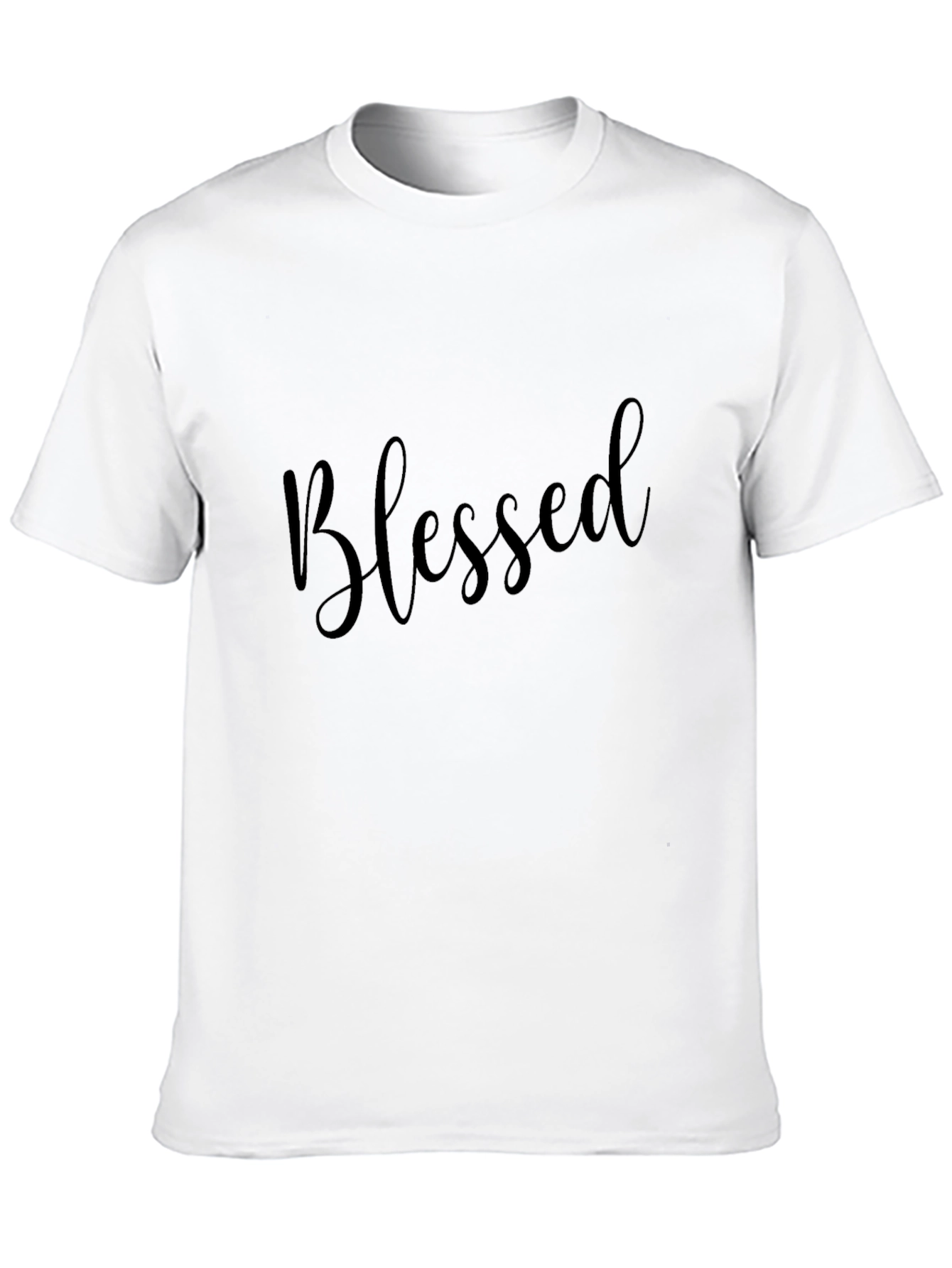 Black Blessed Black Tee - Stylish Casual Wear view 10