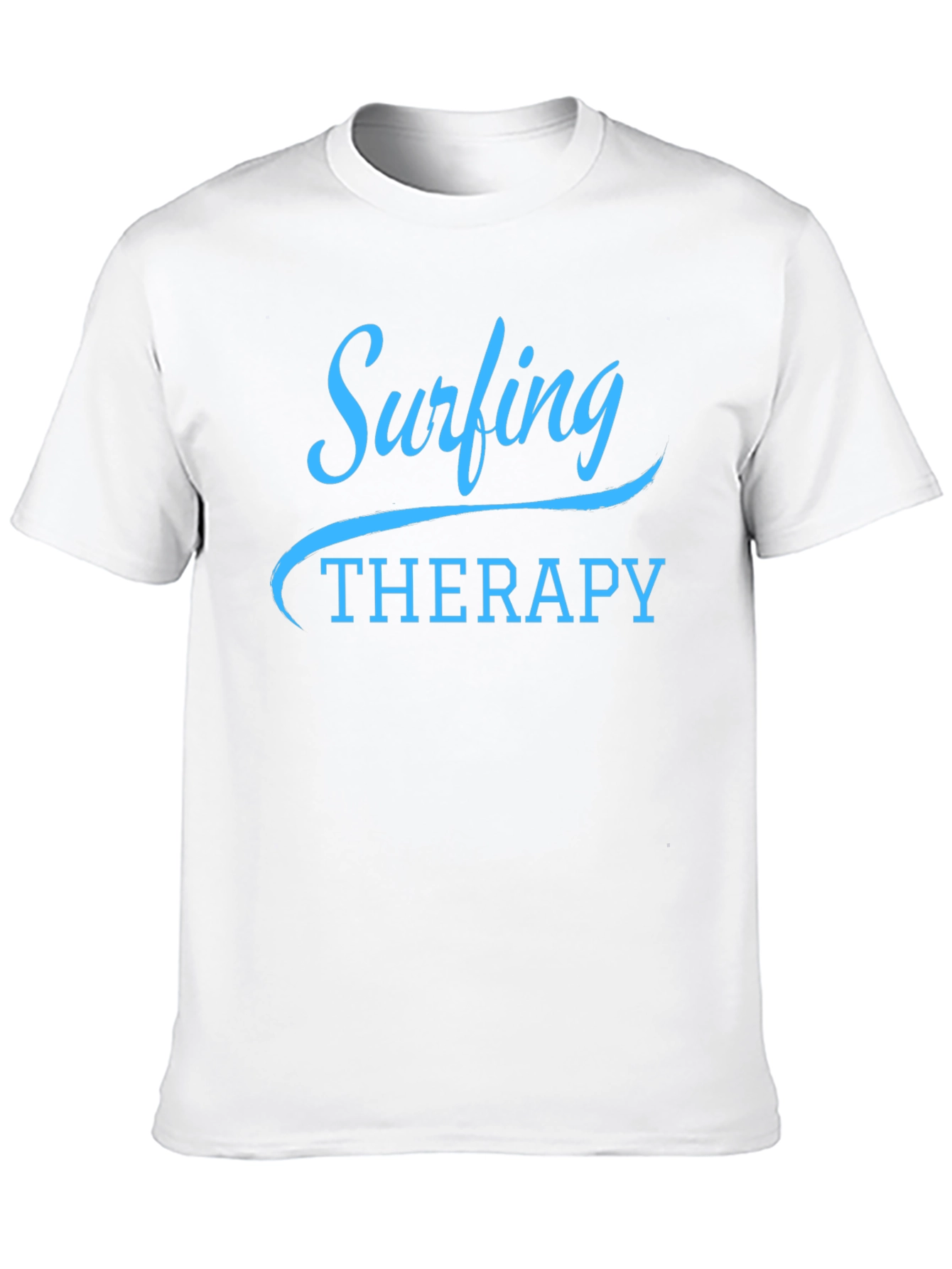 Black Surfing Therapy Graphic T-Shirt - Trendy, Relaxed Fit view 10
