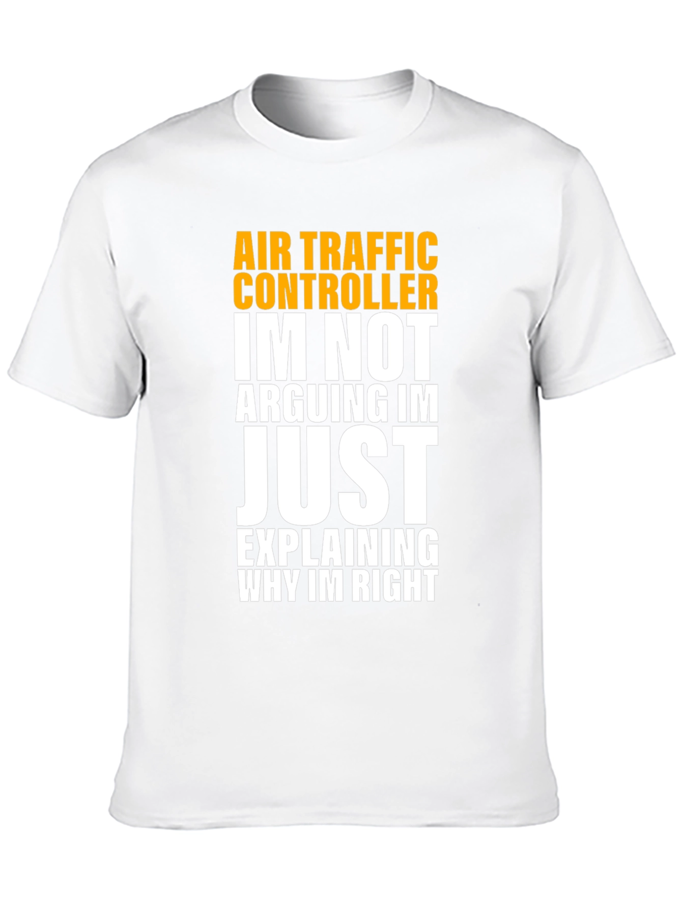 Black Air Traffic Controller Humor T-Shirt view 10