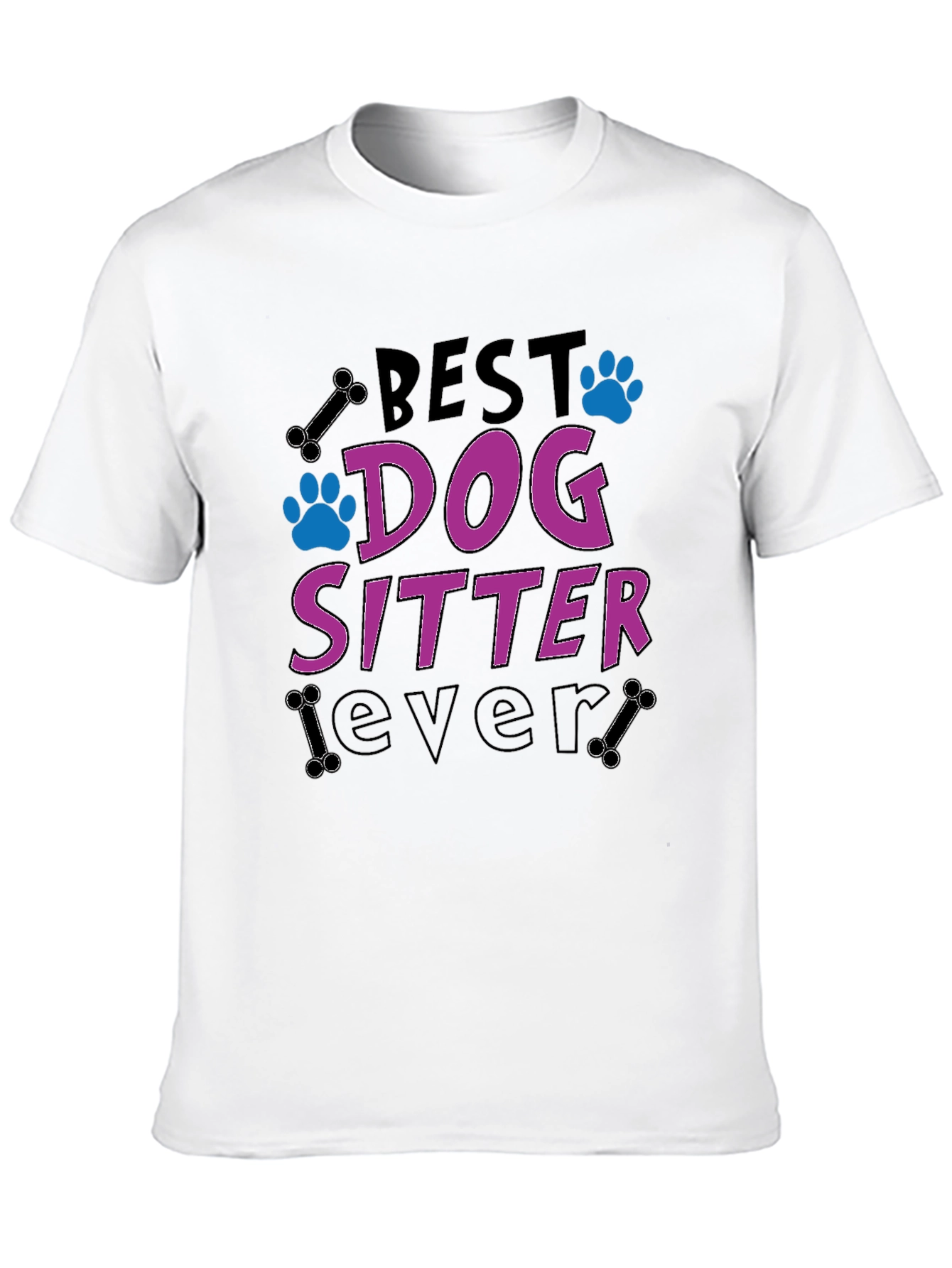 Black Best Dog Sitter Ever T-Shirt view 10