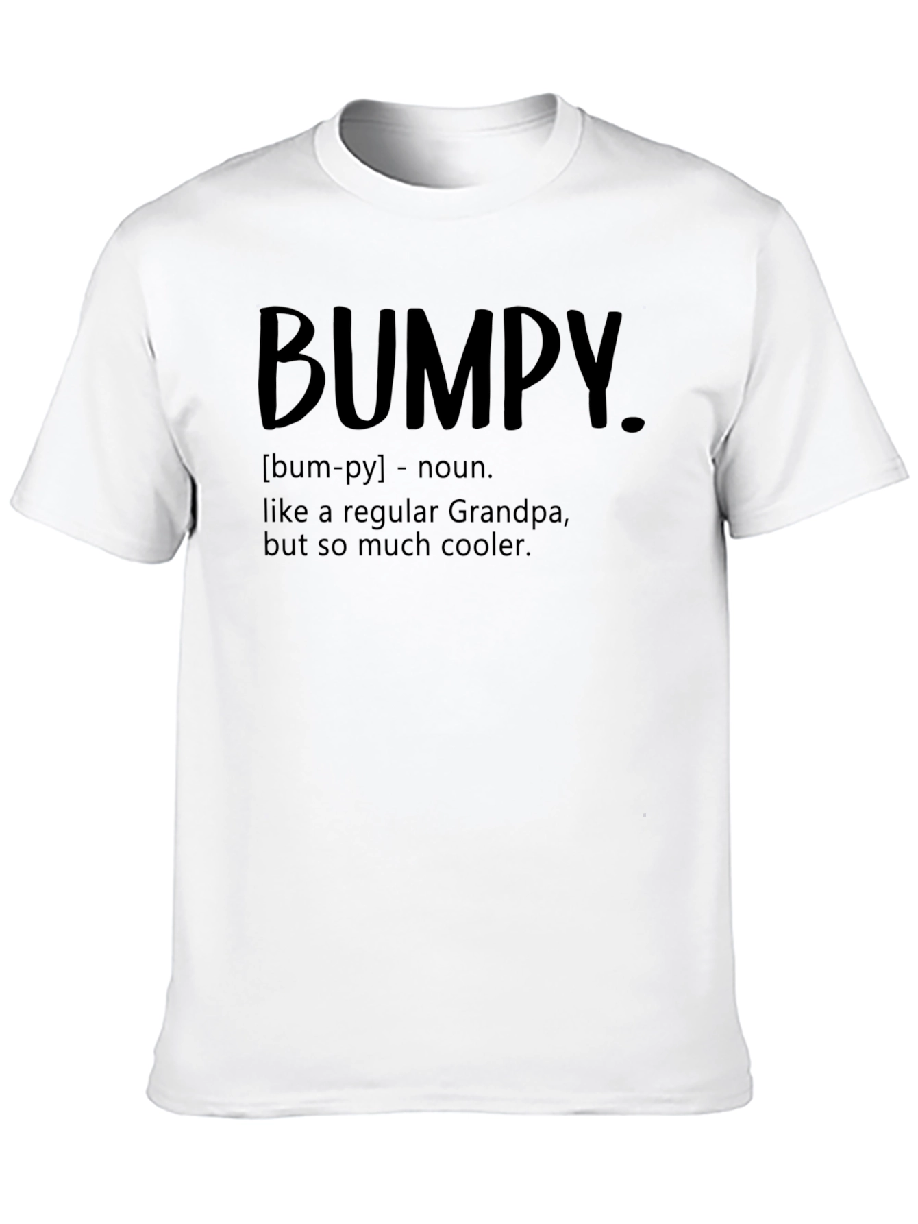 Black Bumpy Grandpa Definition T-Shirt view 10