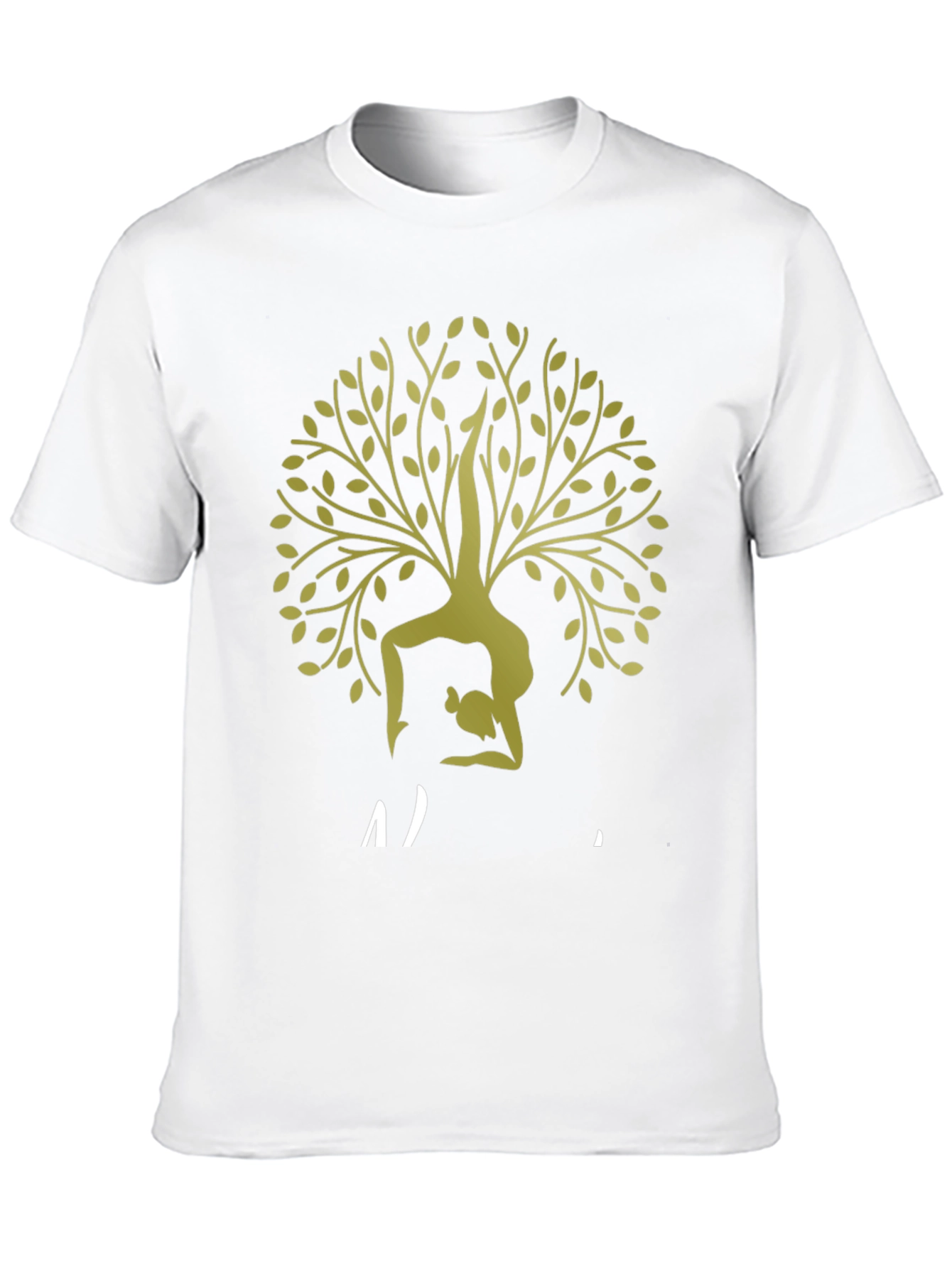 Black Yoga Tree T-Shirt - Black view 10
