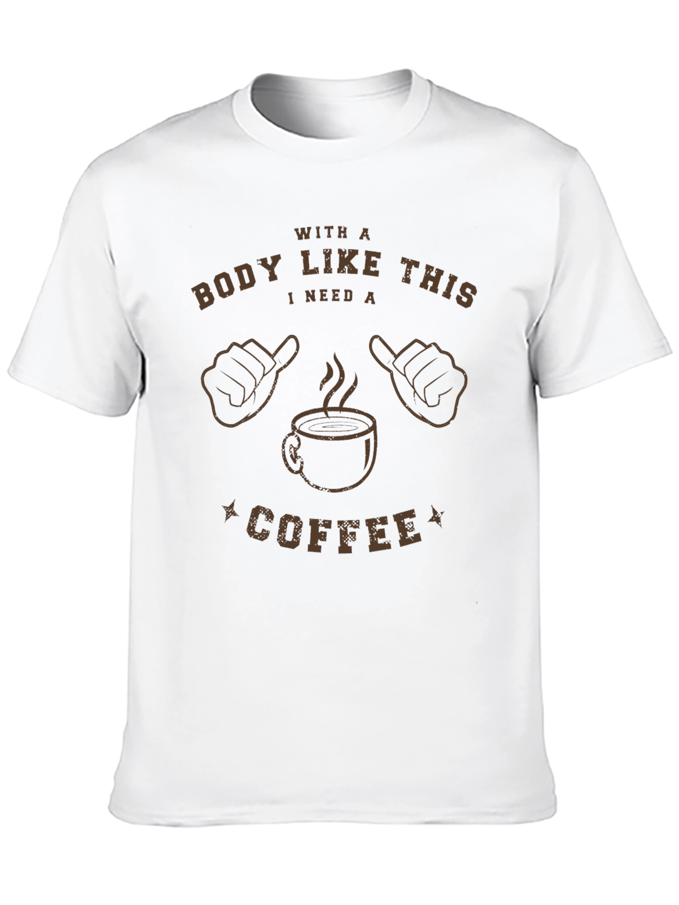 Black Coffee Lover T-Shirt - "With a Body Like This" view 10