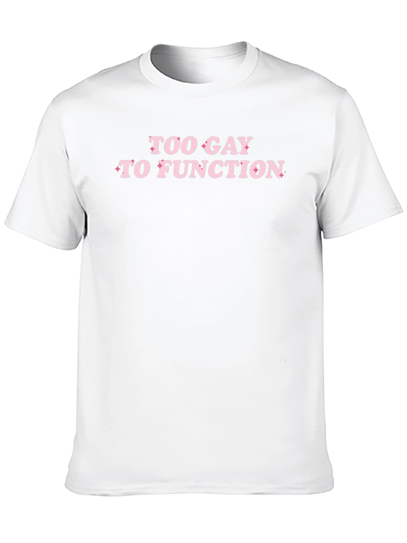 Black Too Gay to Function Black T-Shirt view 10