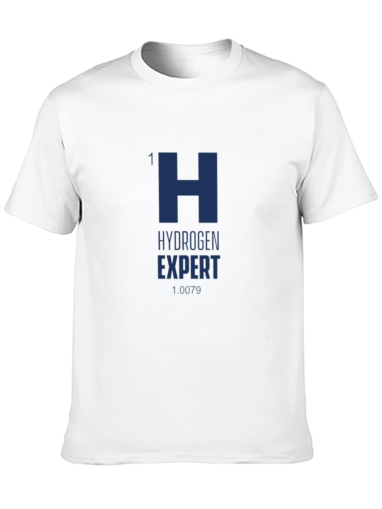 Black Hydrogen Expert T-Shirt - Periodic Table Science Tee view 10